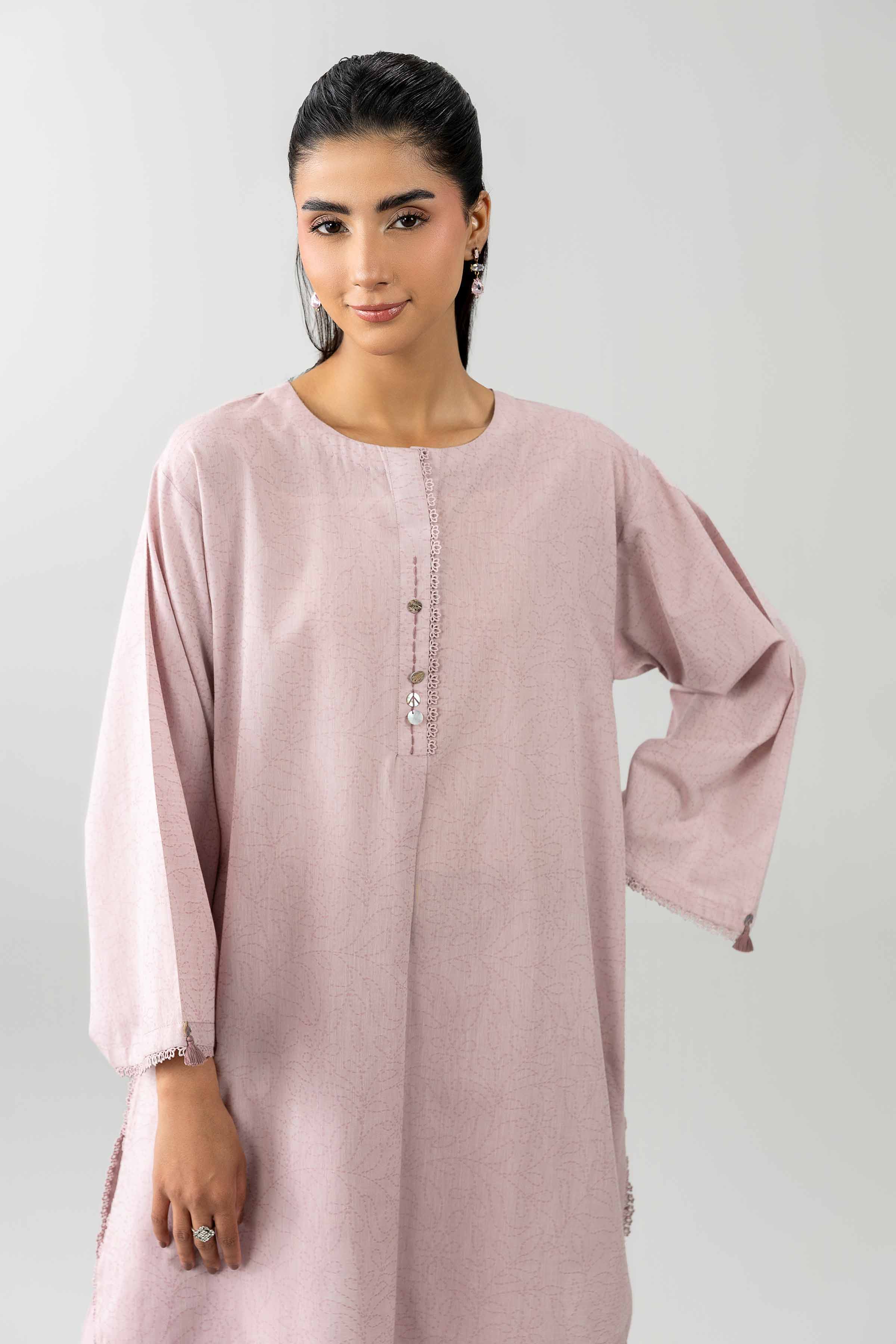 2 Piece - Solid Suit - PE26-529 Pink Jacquard 2PC Solids READY TO WEAR