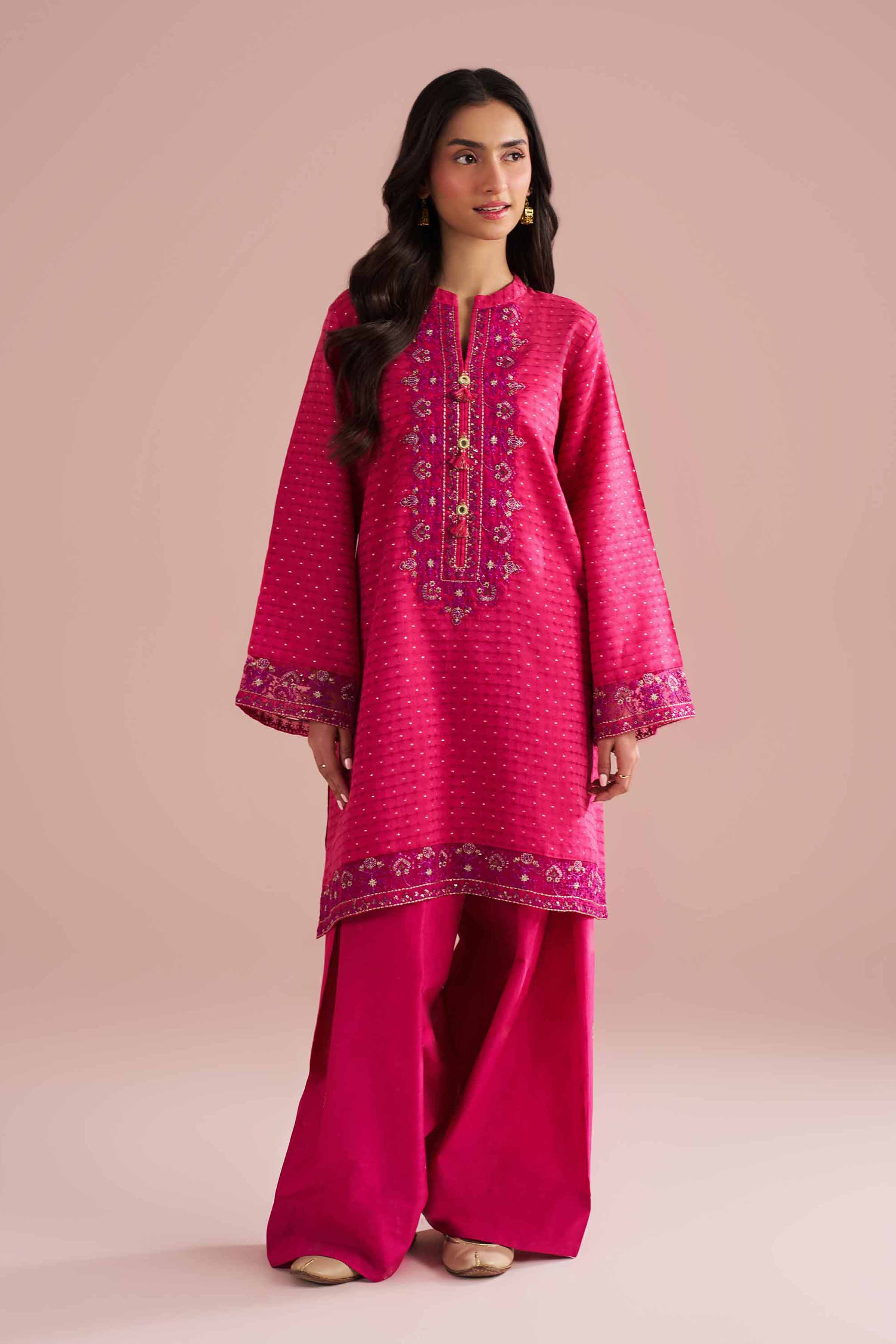 2 Piece - Embroidered Suit - PE26-57