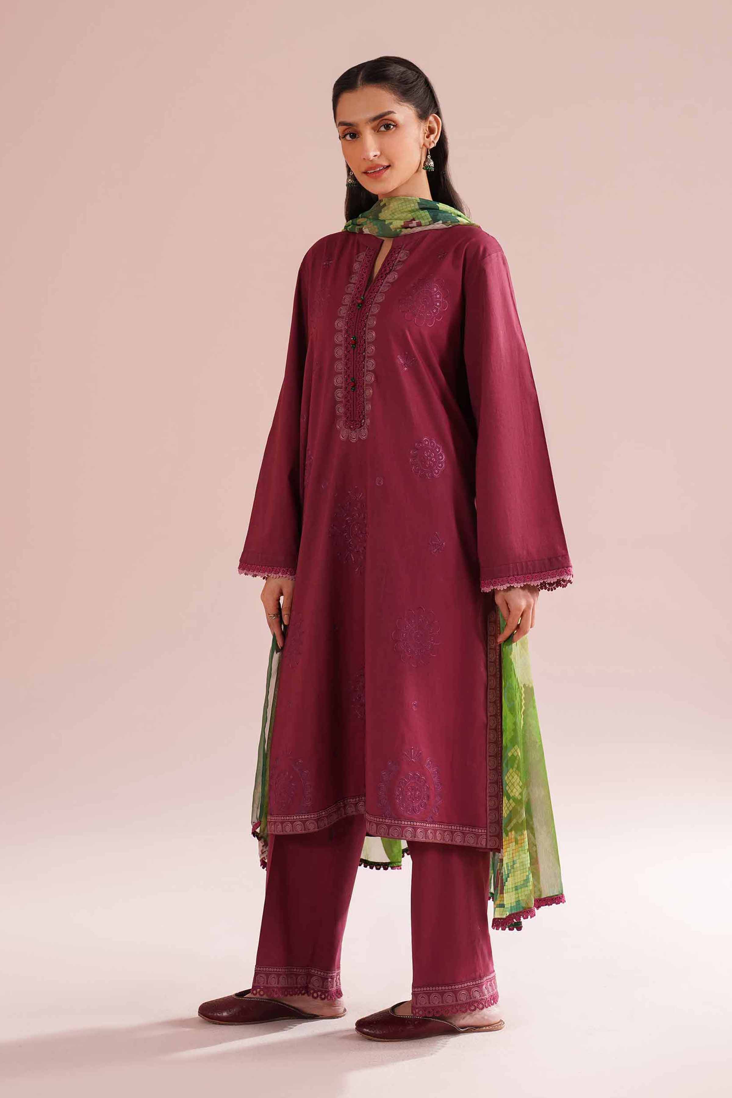 3 Piece - Embroidered Suit - PE26-66