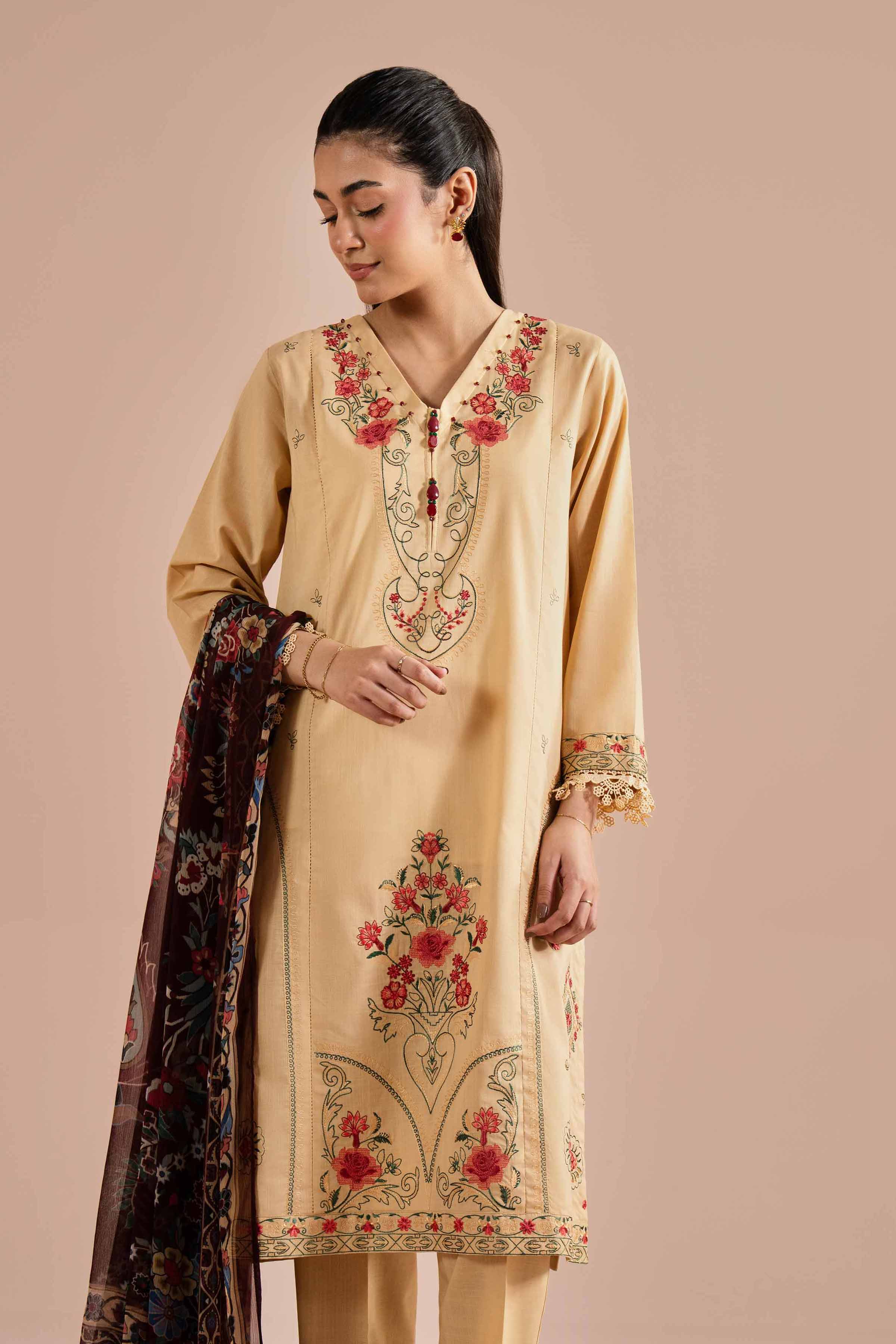 3 Piece - Embroidered Suit - PE26-67