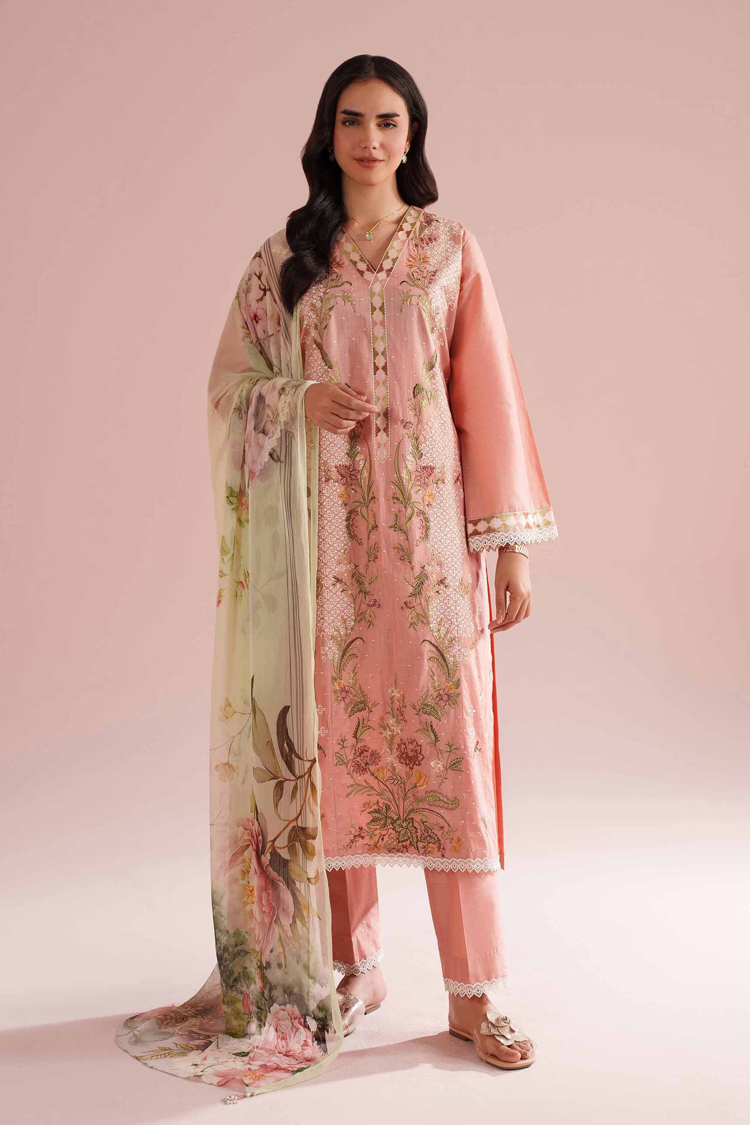 3 Piece - Embroidered Suit - PE26-68