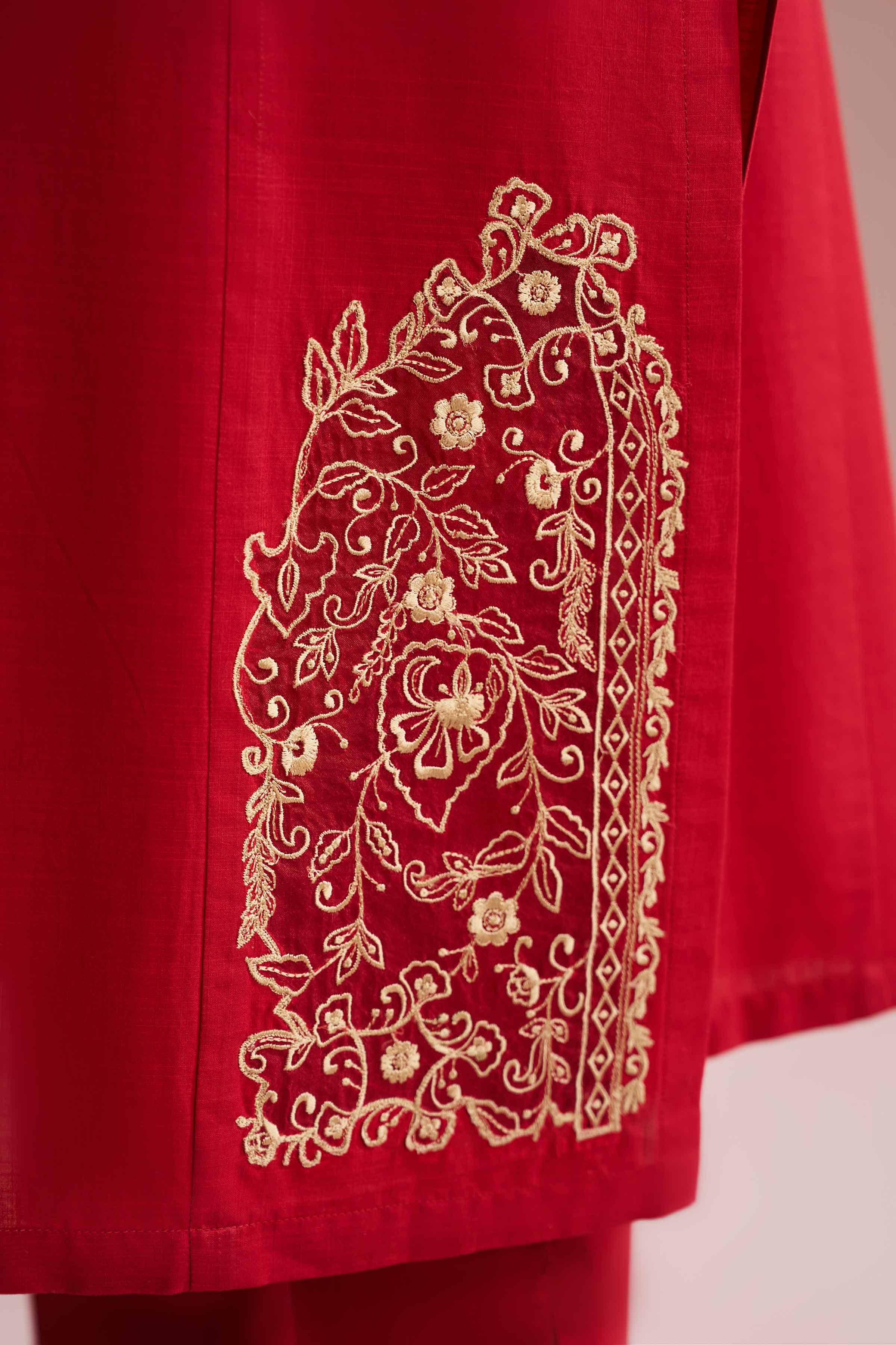 3 Piece - Embroidered Suit - PE26-80