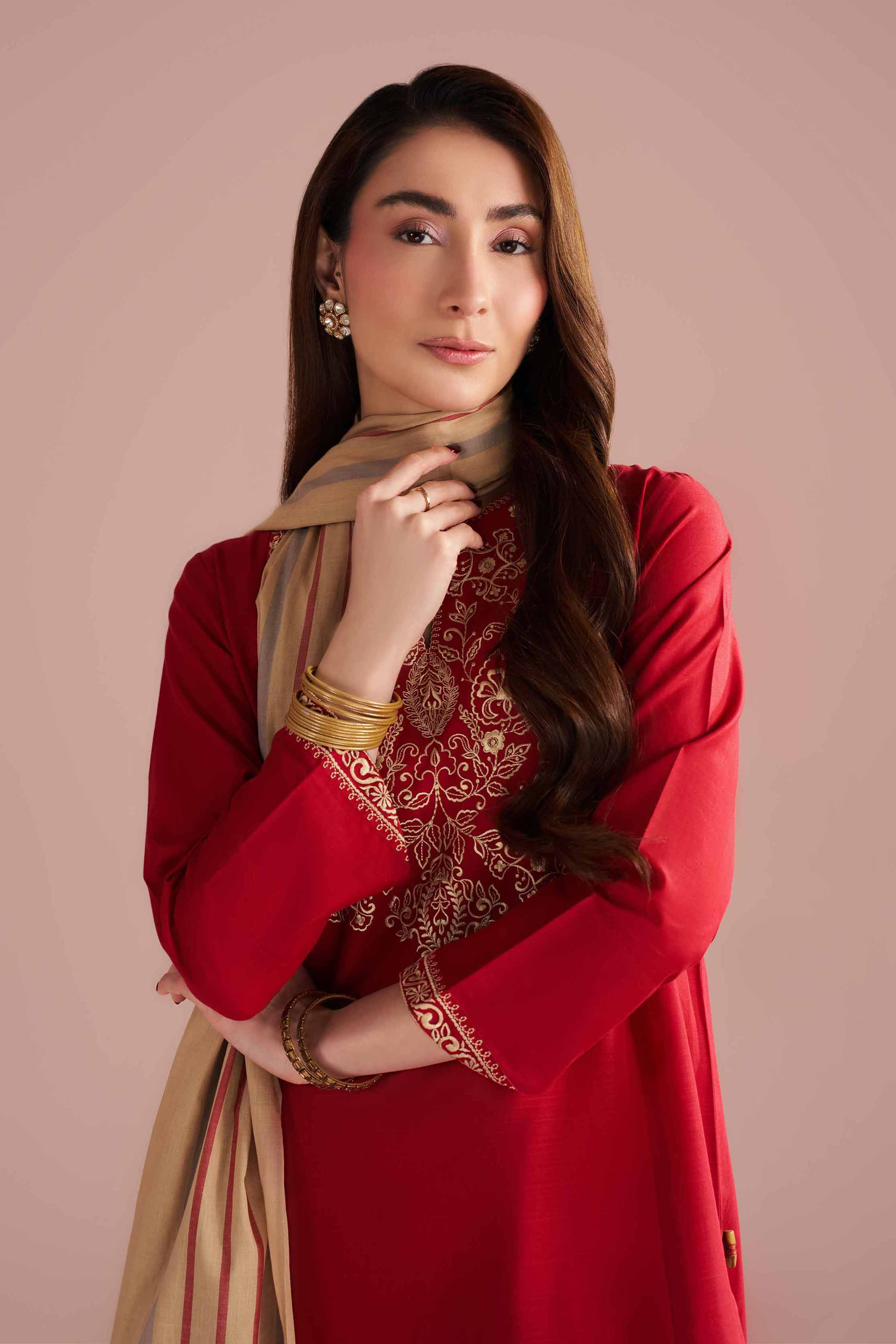 3 Piece - Embroidered Suit - PE26-80