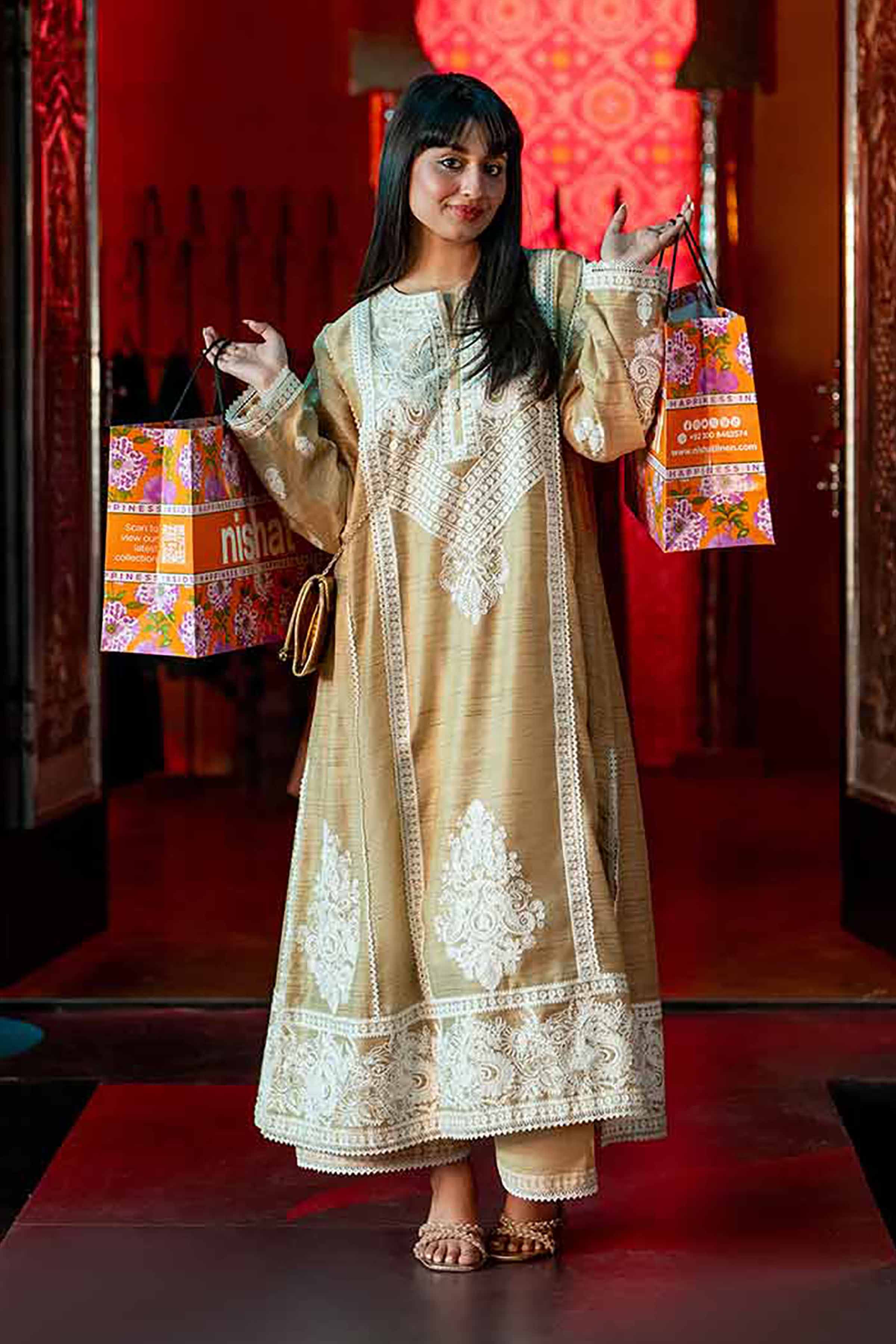 3 Piece - Embroidered Suit - PFE25-04