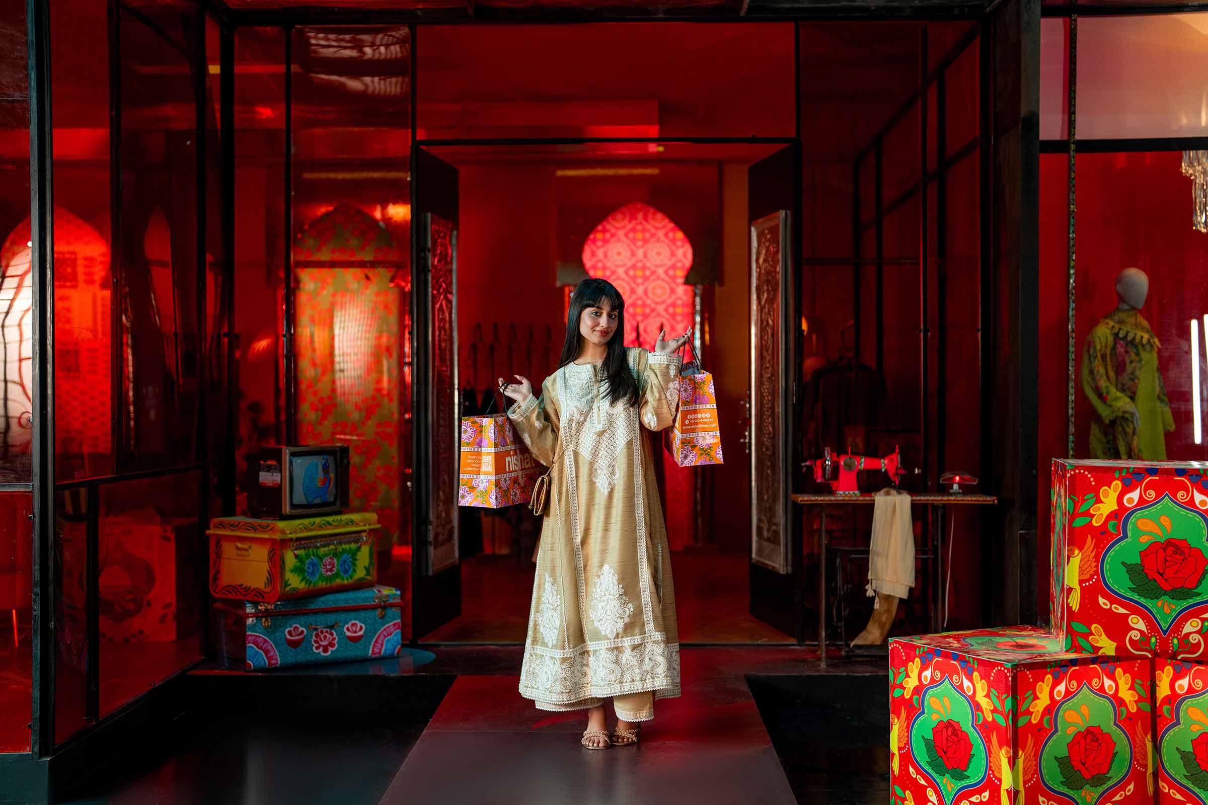 3 Piece - Embroidered Suit - PFE25-04