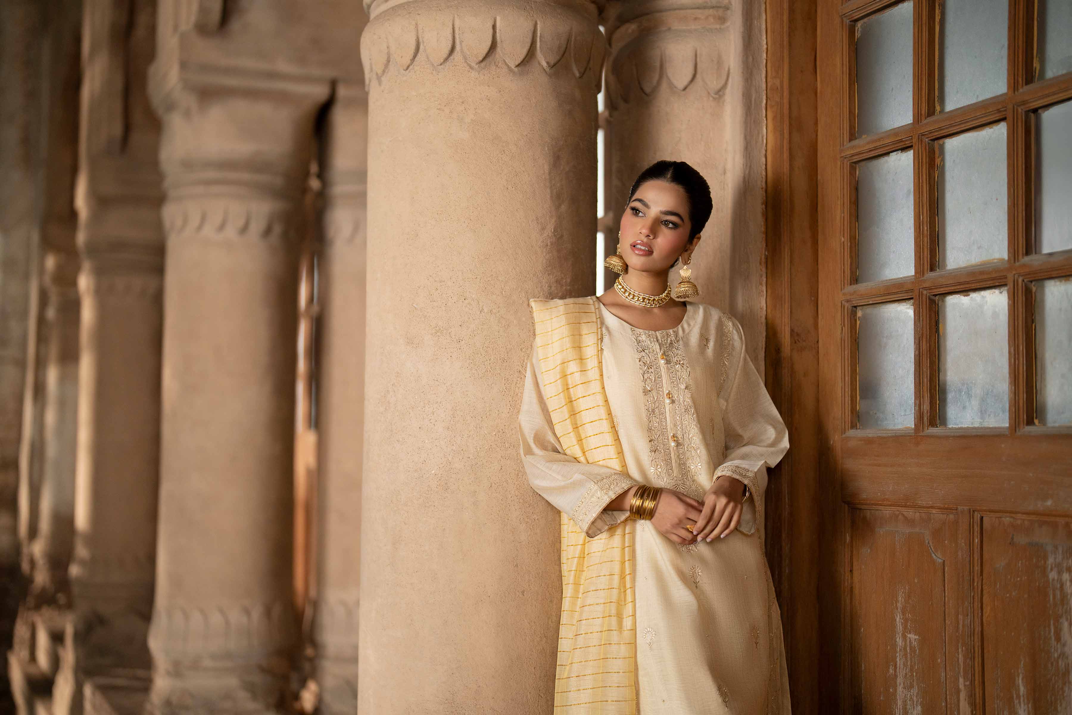 3 Piece - Embroidered Suit - PFE25-08