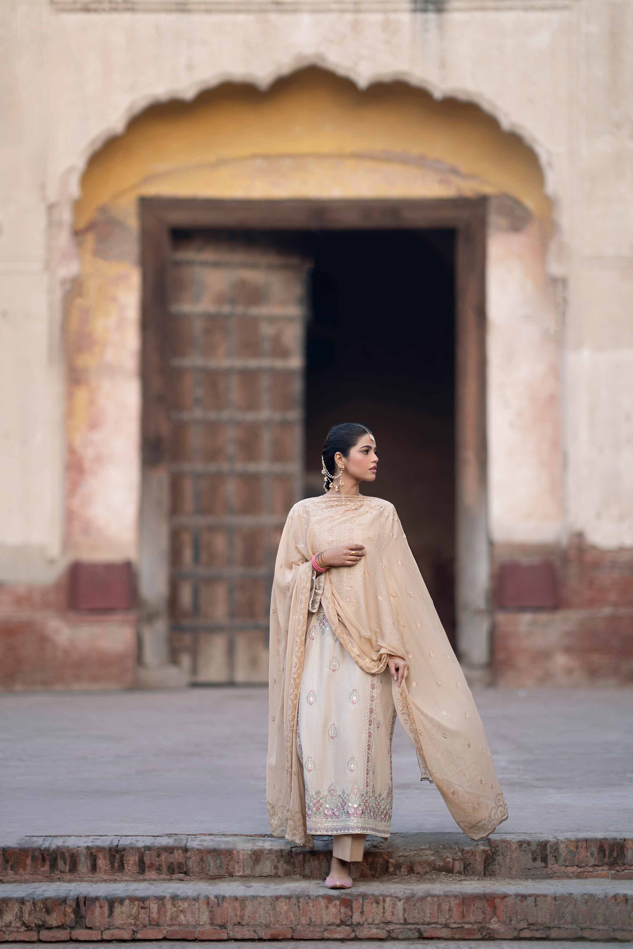 3 Piece - Embroidered Suit - PFE25-21