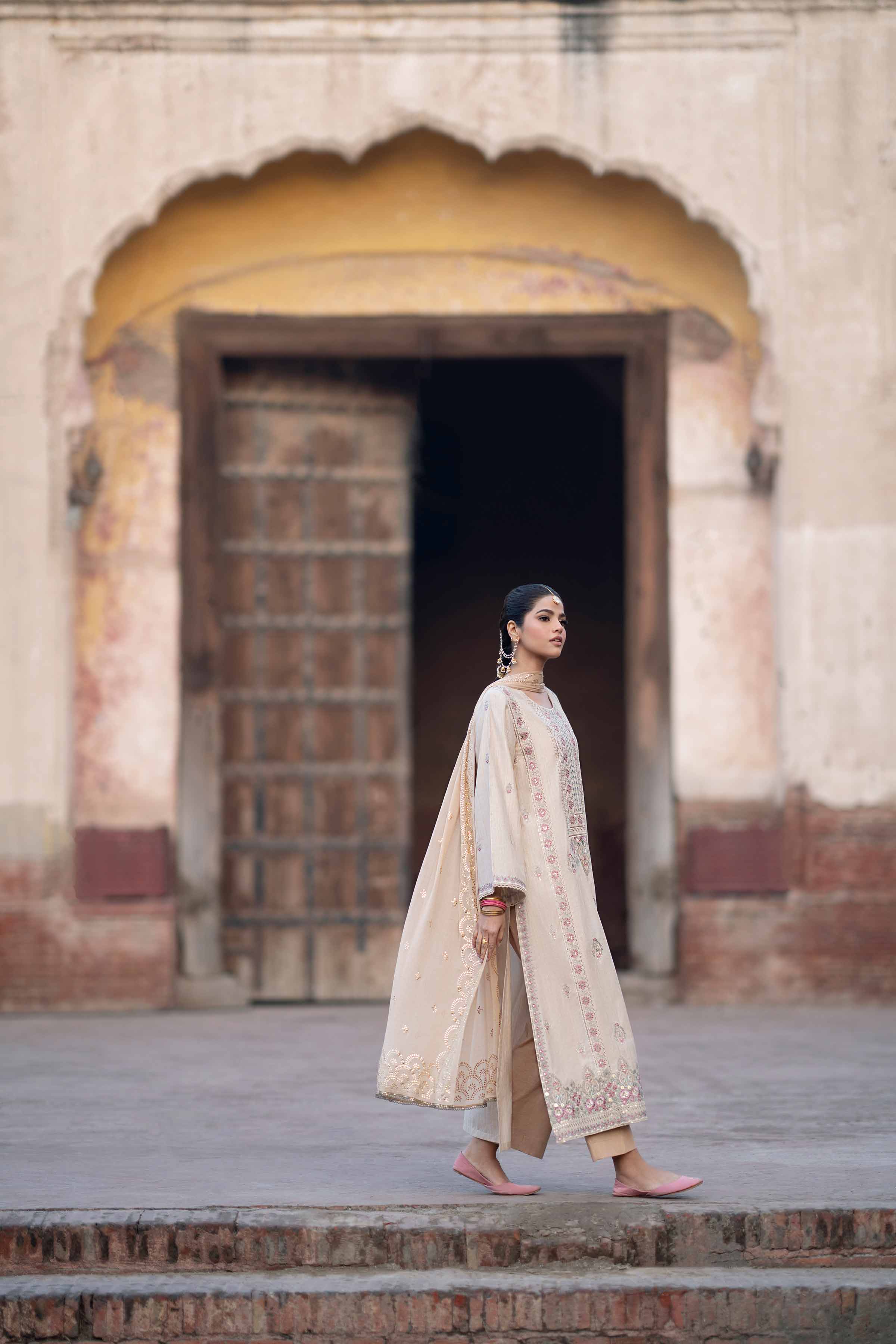 3 Piece - Embroidered Suit - PFE25-21