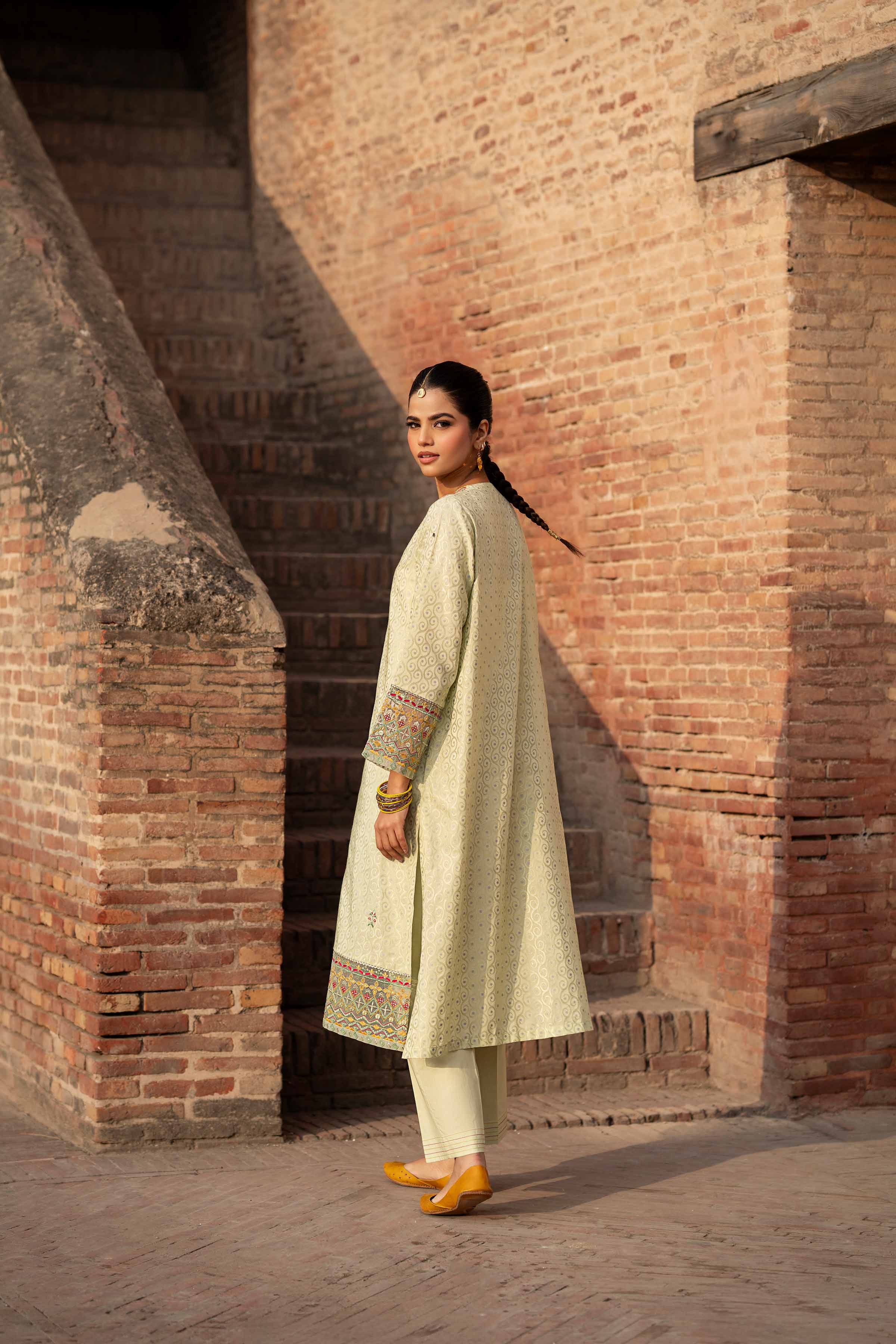 2 Piece - Embroidered Suit - PFE25-36