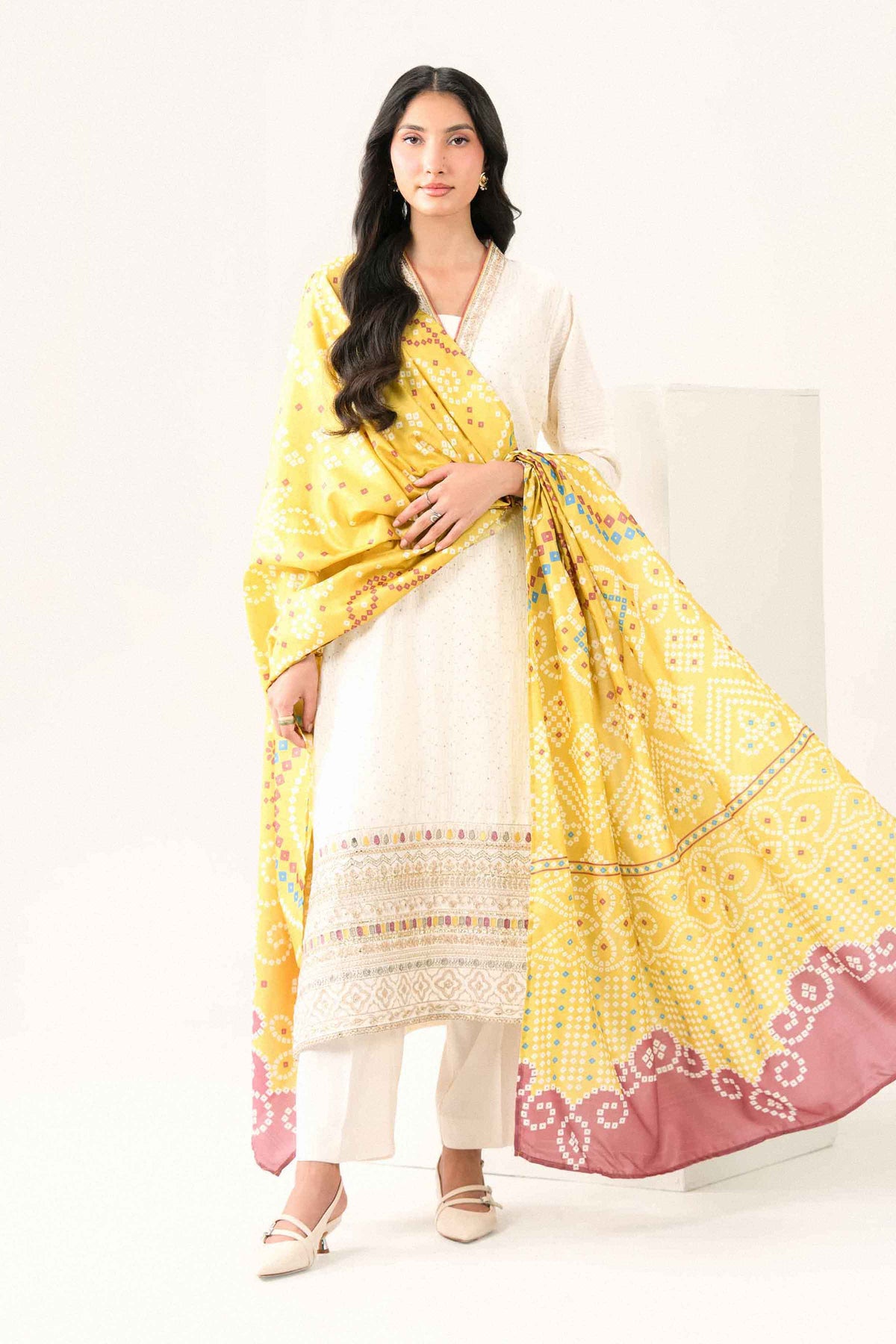 3 PIECE - PRINTED EMBROIDERED SUIT - PFE26-48 for Women - Pret Collection | Nishat UAE | Shop Online