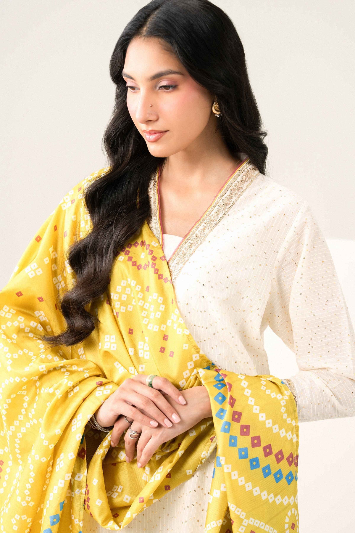 3 PIECE - PRINTED EMBROIDERED SUIT - PFE26-48 for Women - Pret Collection | Nishat UAE | Shop Online