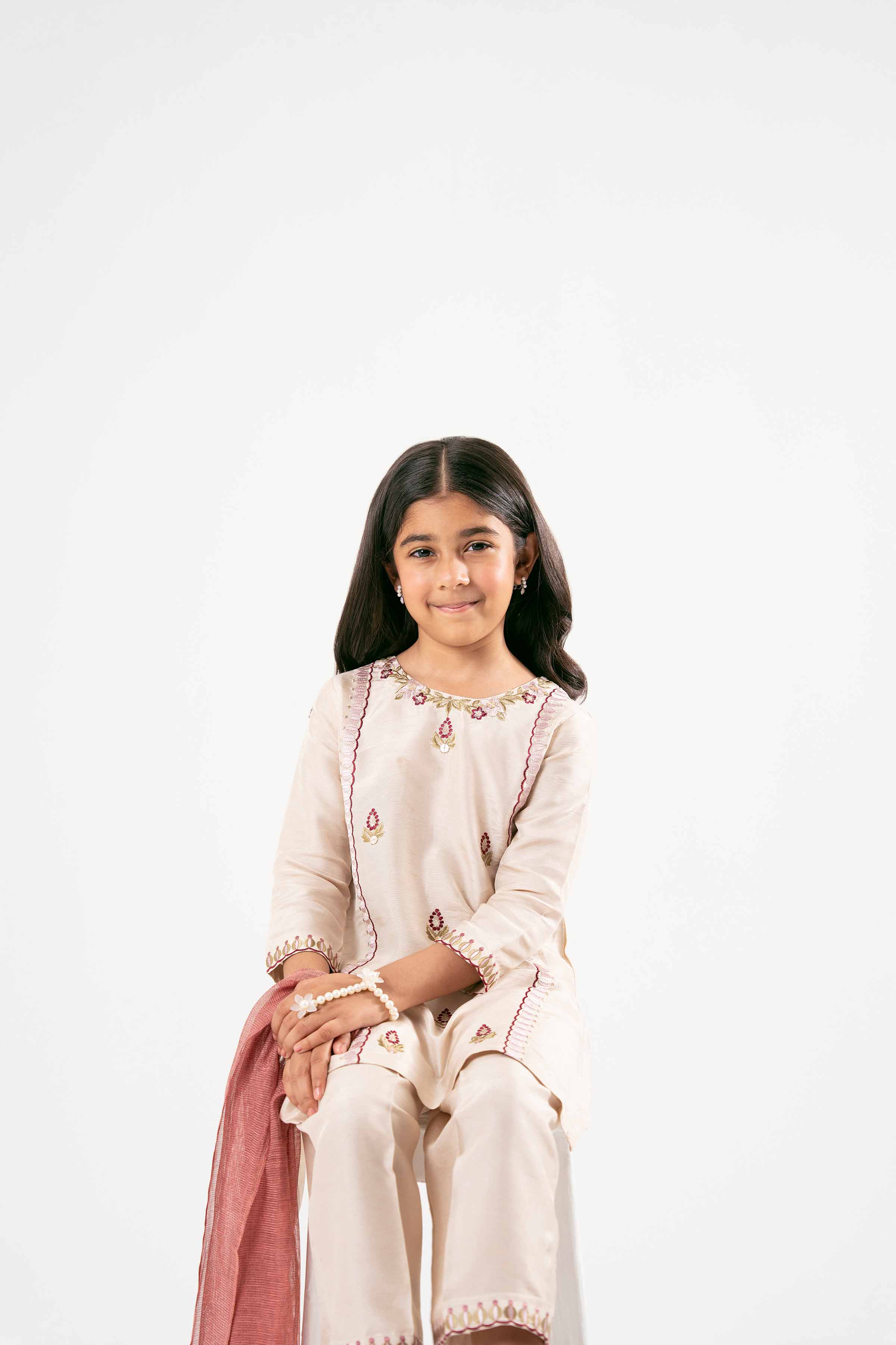 3 Piece - Embroidered Suit - PMD25-14 D