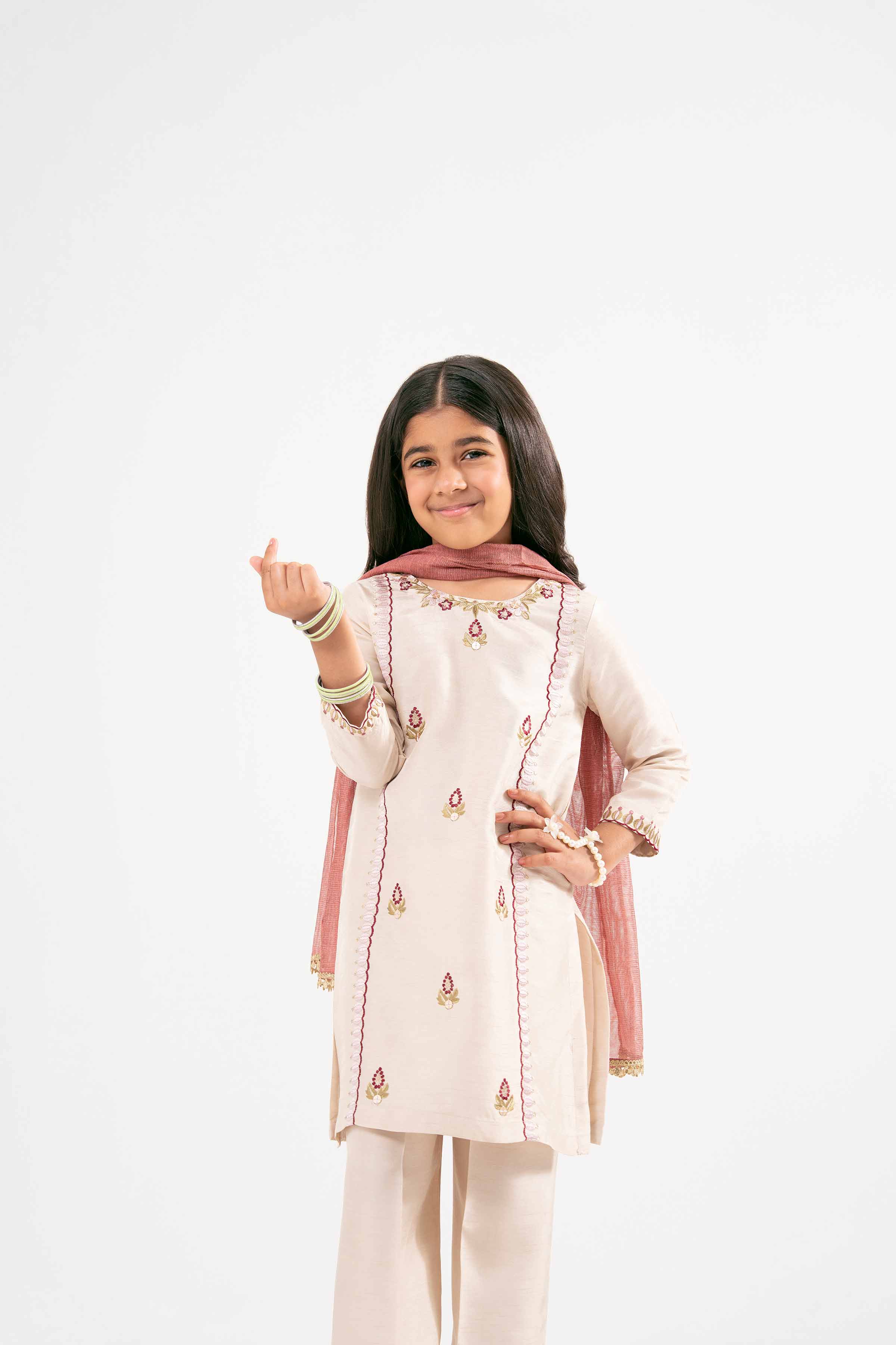 3 Piece - Embroidered Suit - PMD25-14 D