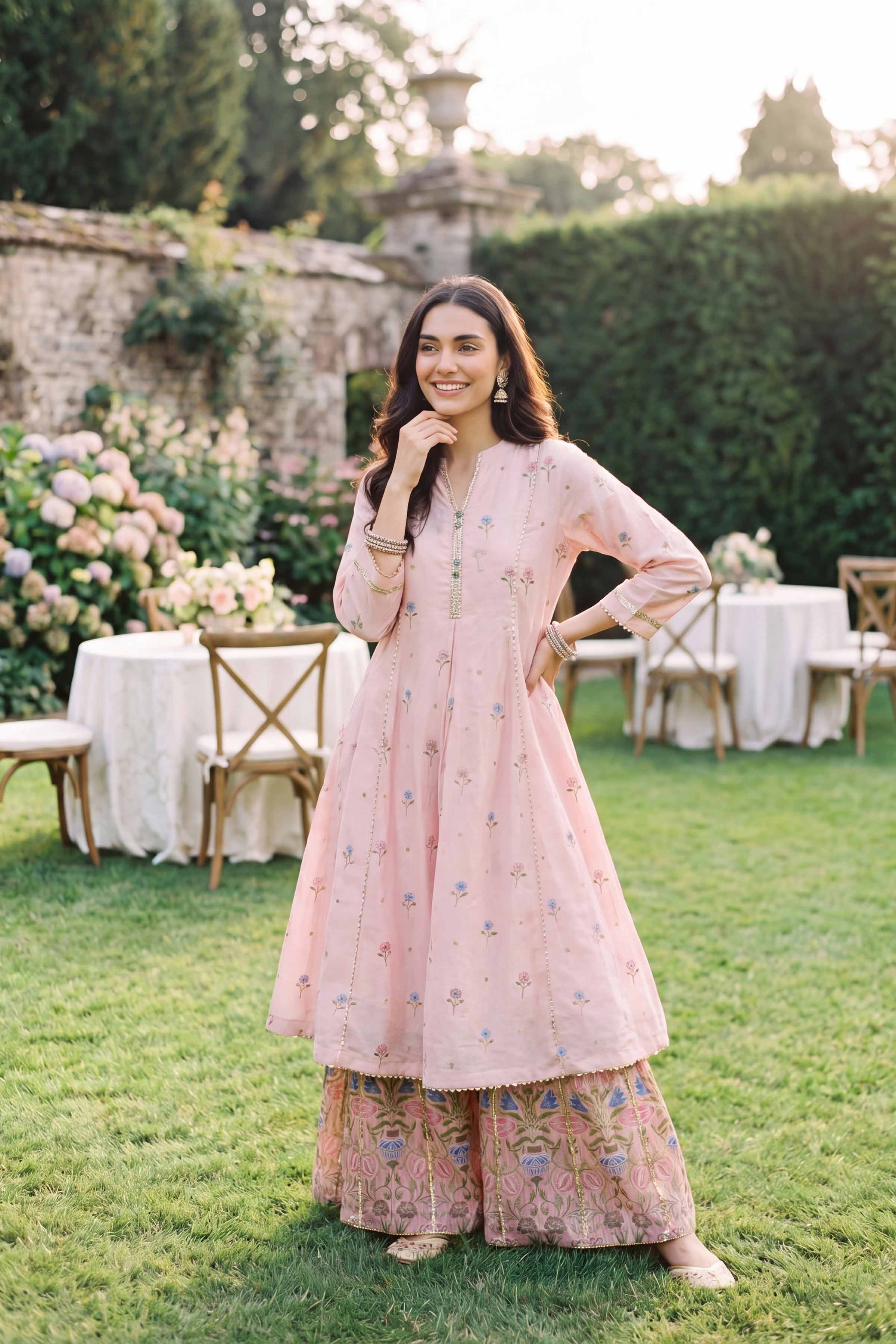 2 Piece - Printed Suit - PMD26-08 D