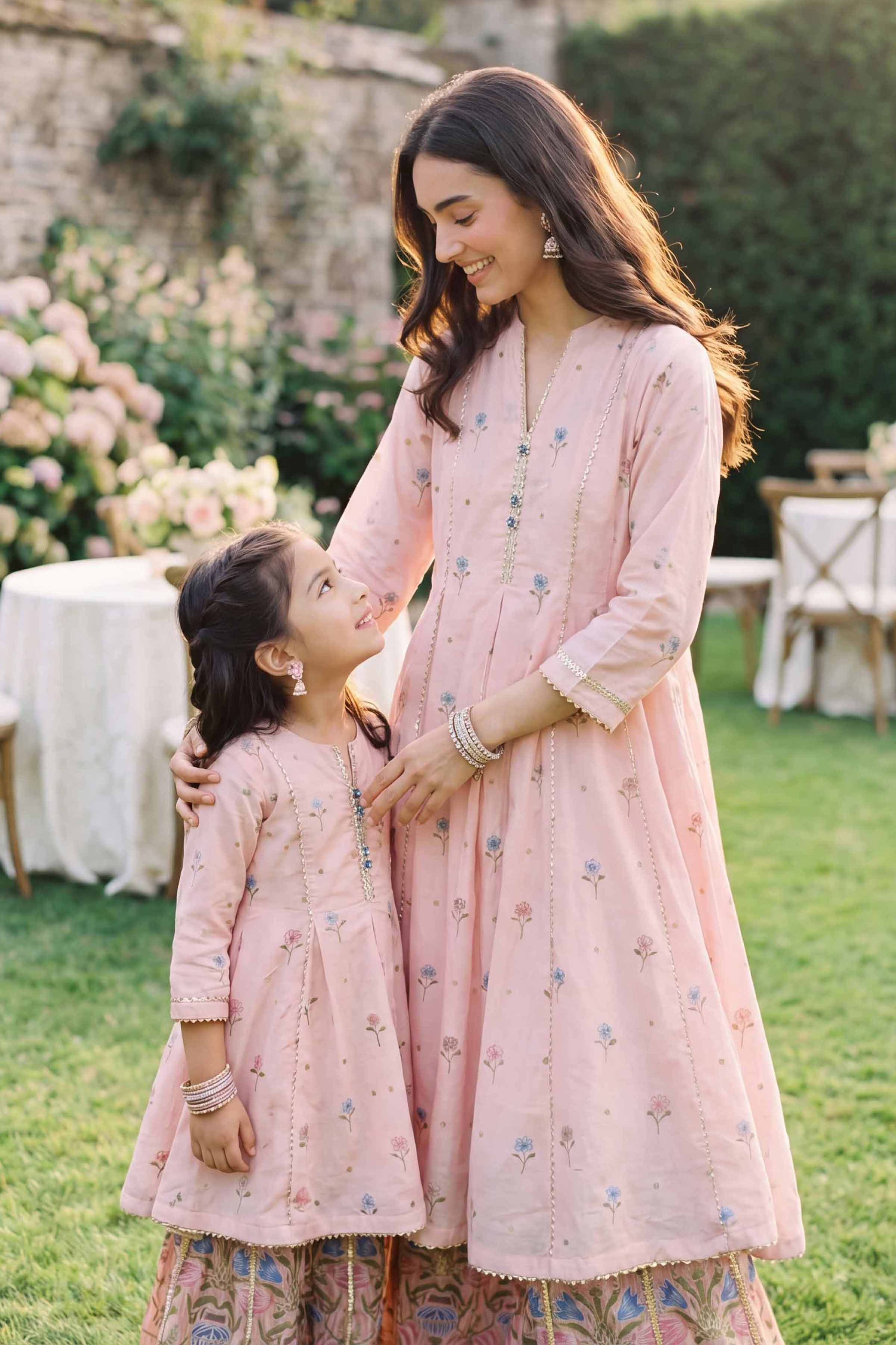 2 Piece - Printed Suit - PMD26-08 D Pink Lawn 2PC Printed