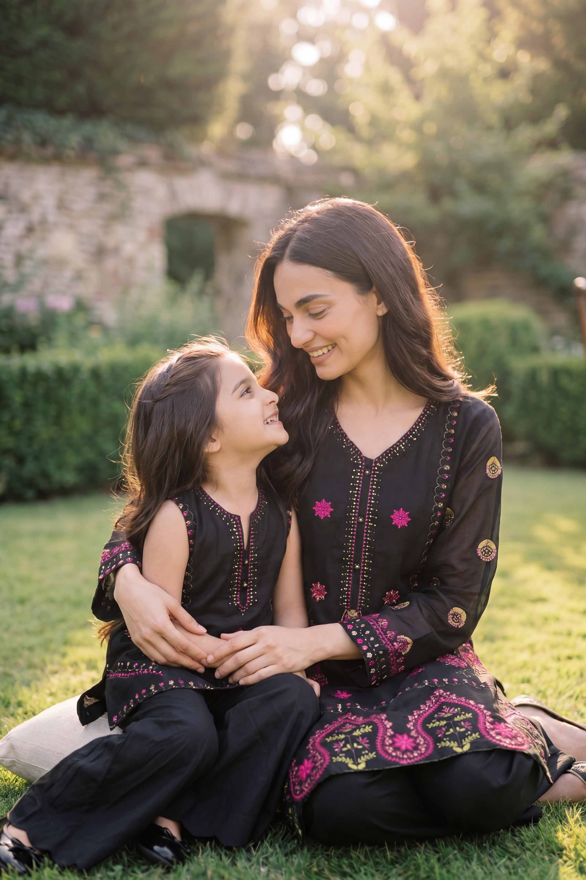 2 Piece - Embroidered Suit - PMD26-19 M