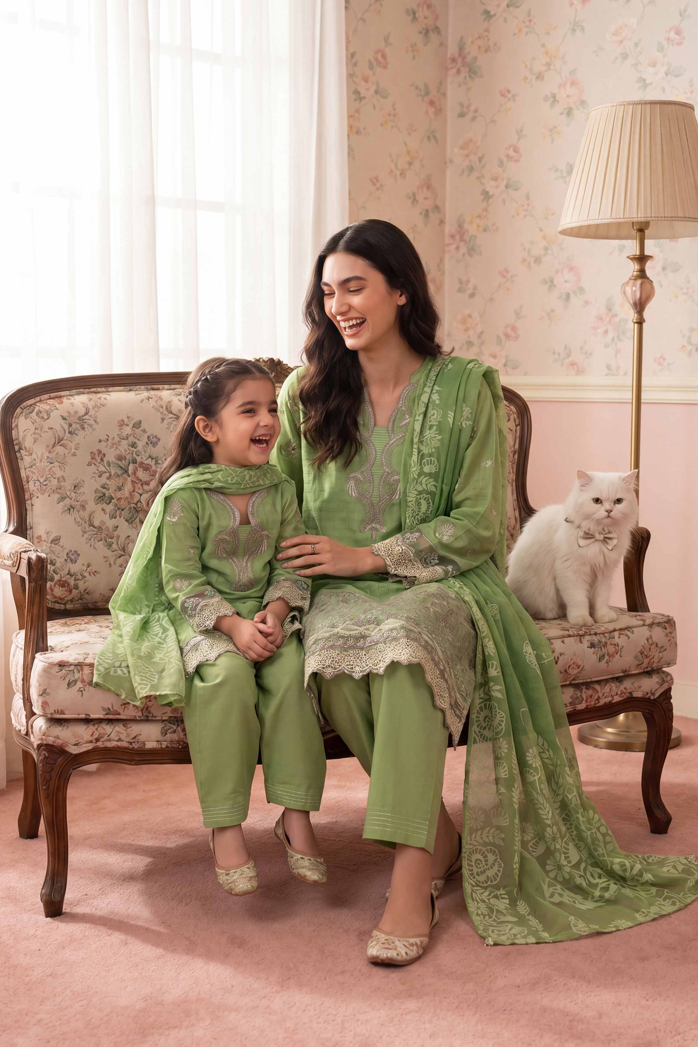 3 Piece - Embroidered Suit - PMD26-32 D