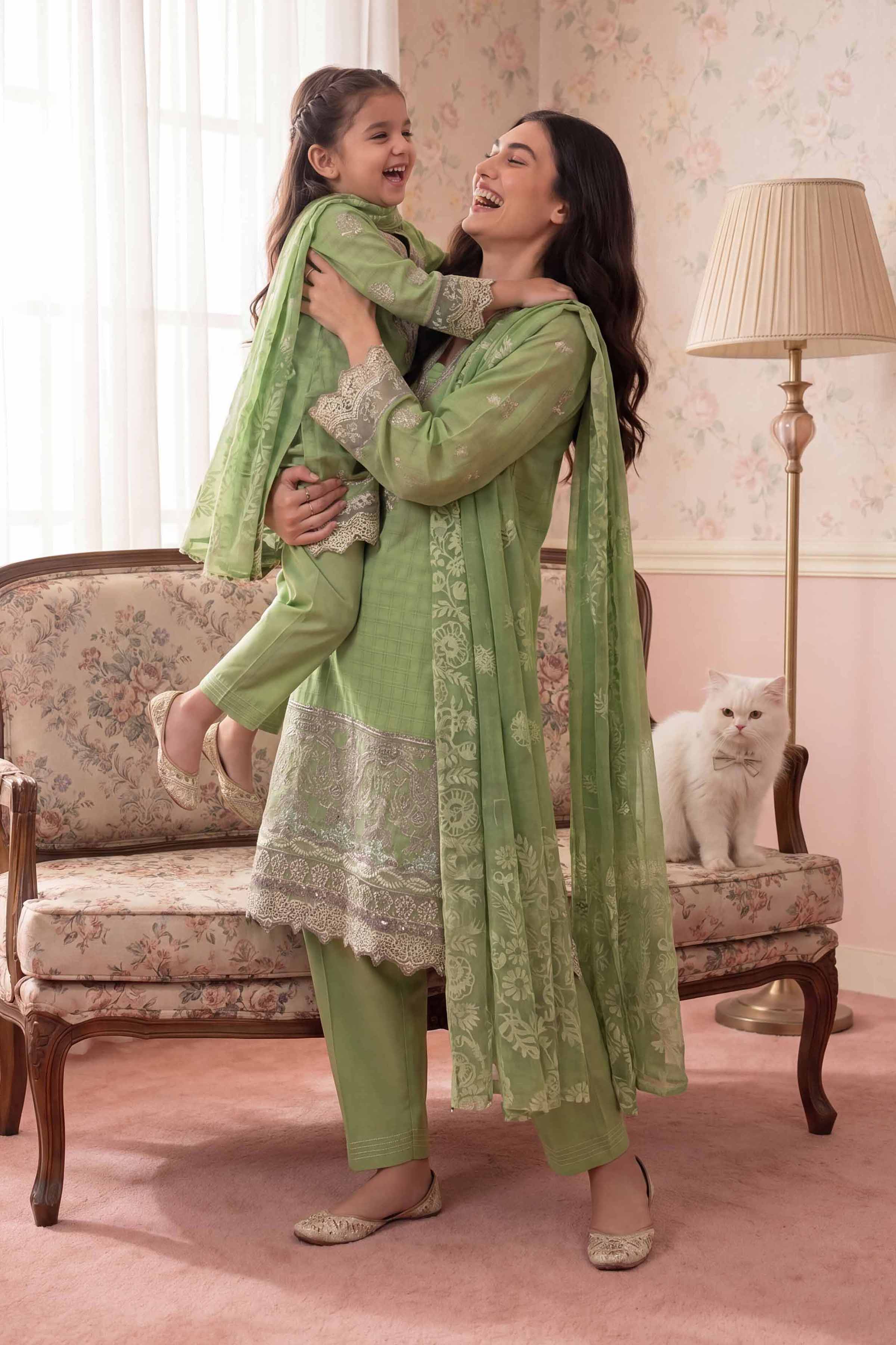 3 Piece - Embroidered Suit - PMD26-32 D