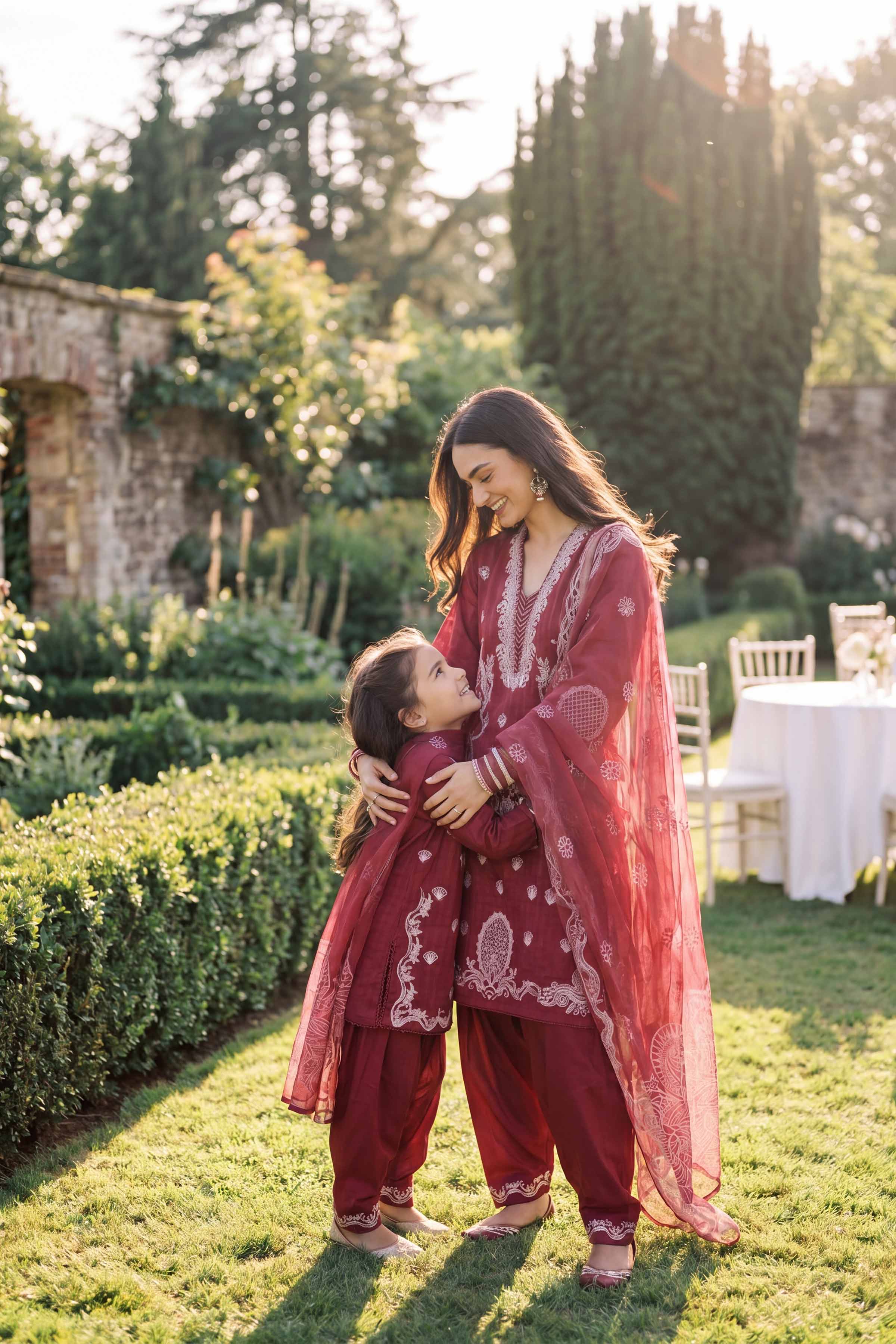 3 Piece - Embroidered Suit - PMD26-34 M