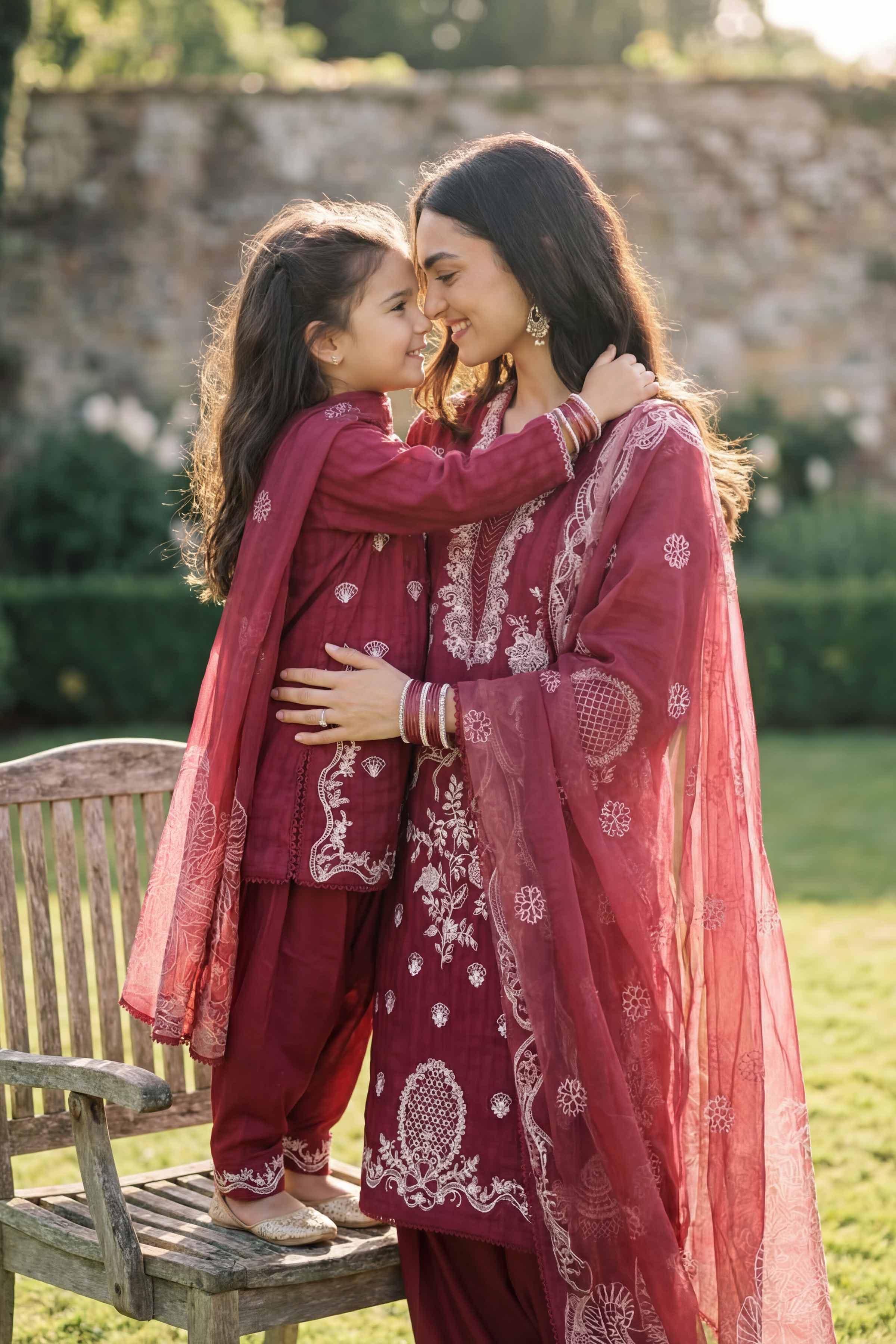 3 Piece - Embroidered Suit - PMD26-34 M