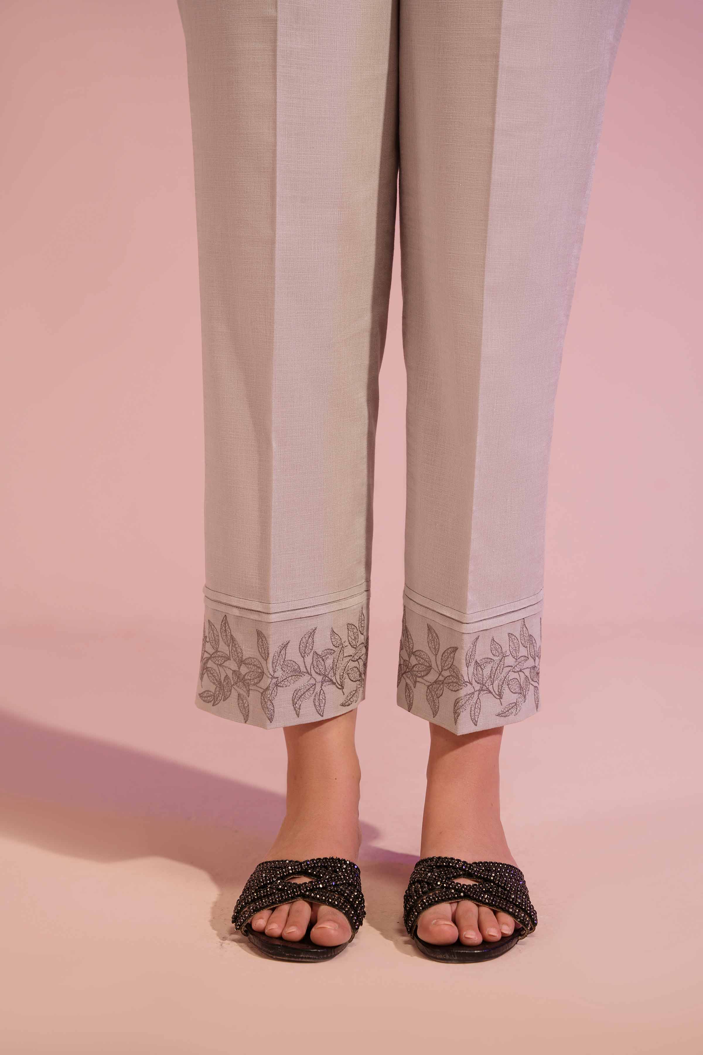 Nishat Linen UAE - Embroidered Trousers - PS23-241