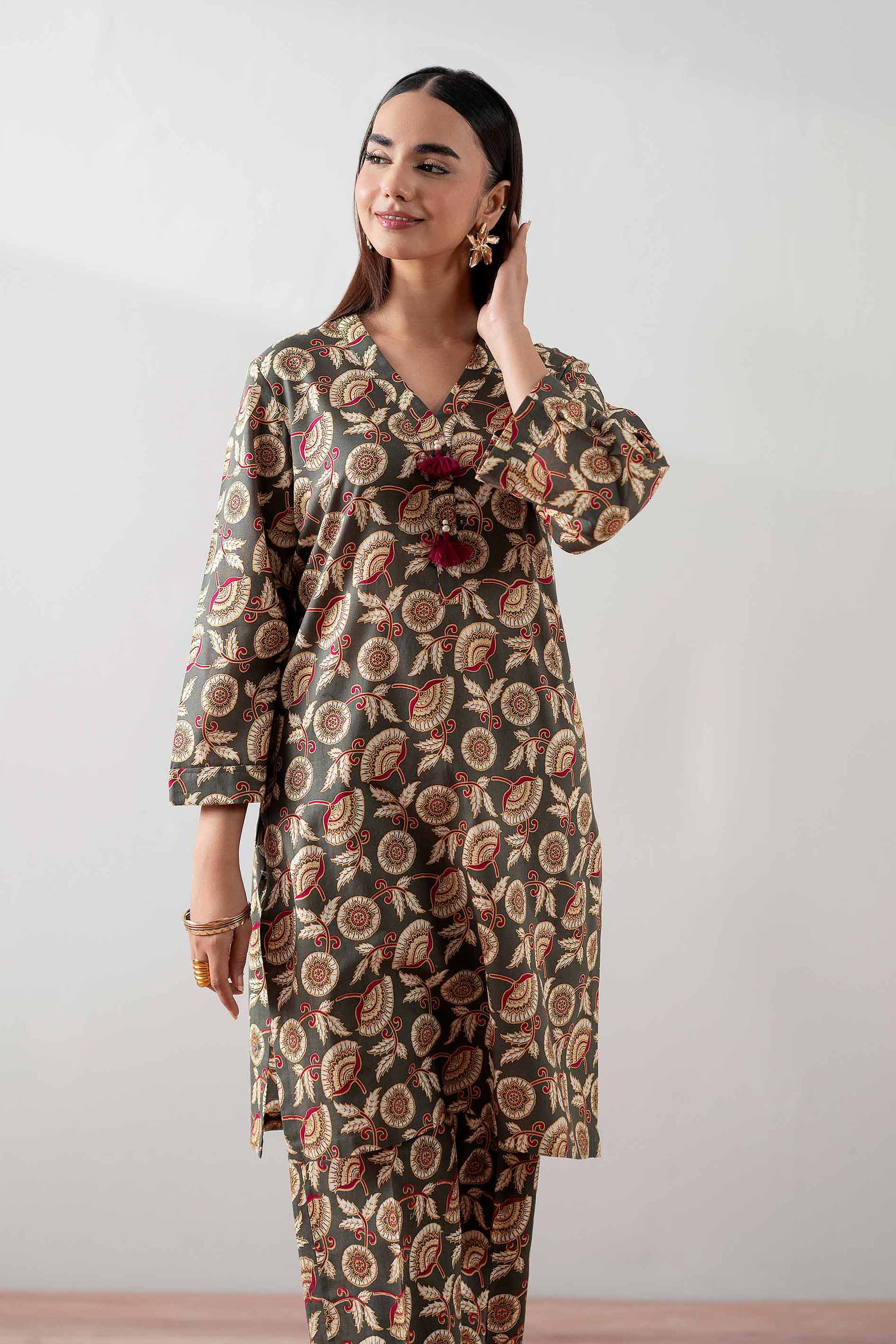 2 Piece - Printed Suit - PS25-122