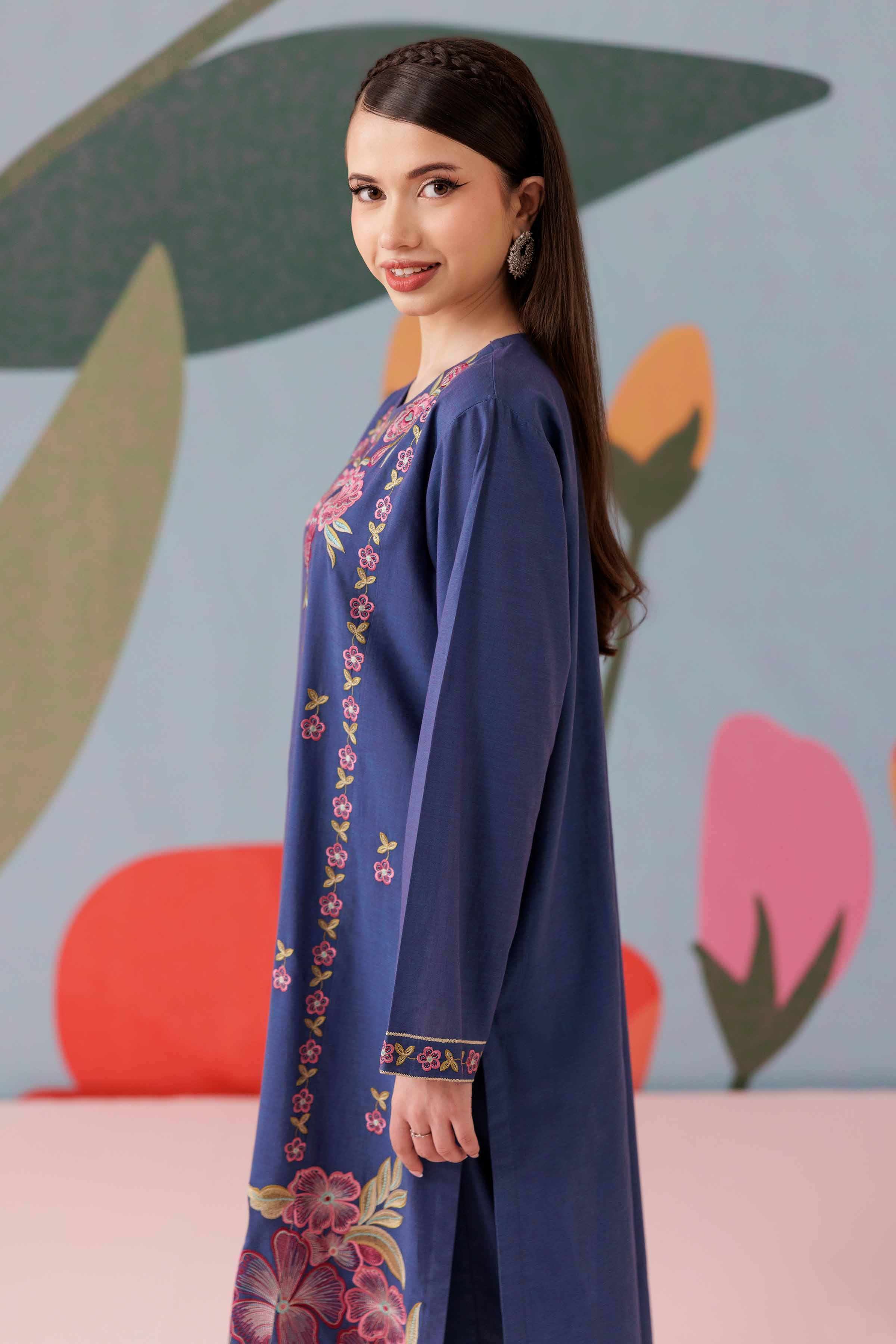 2 Piece - Embroidered Suit - PS25-182