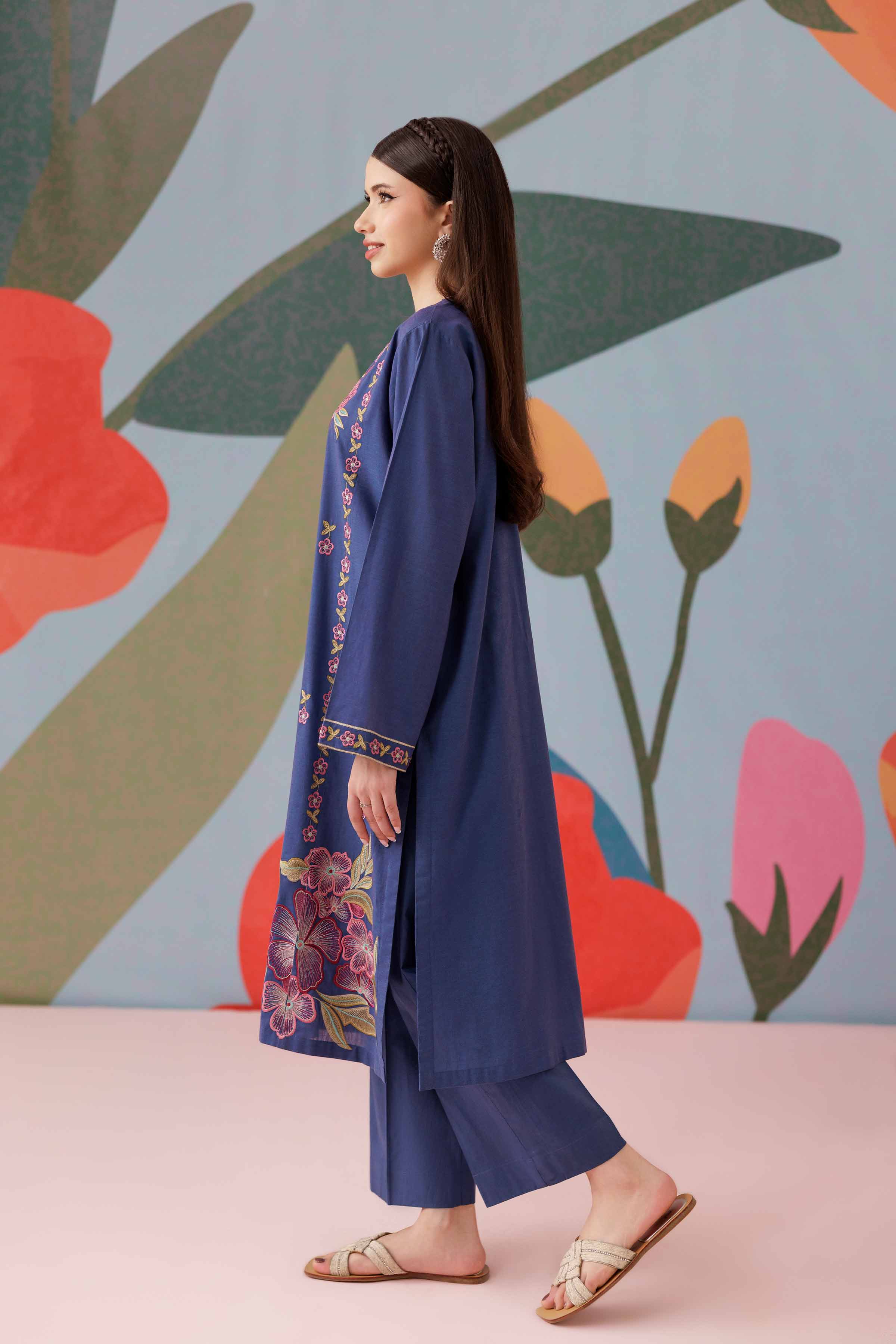 2 Piece - Embroidered Suit - PS25-182