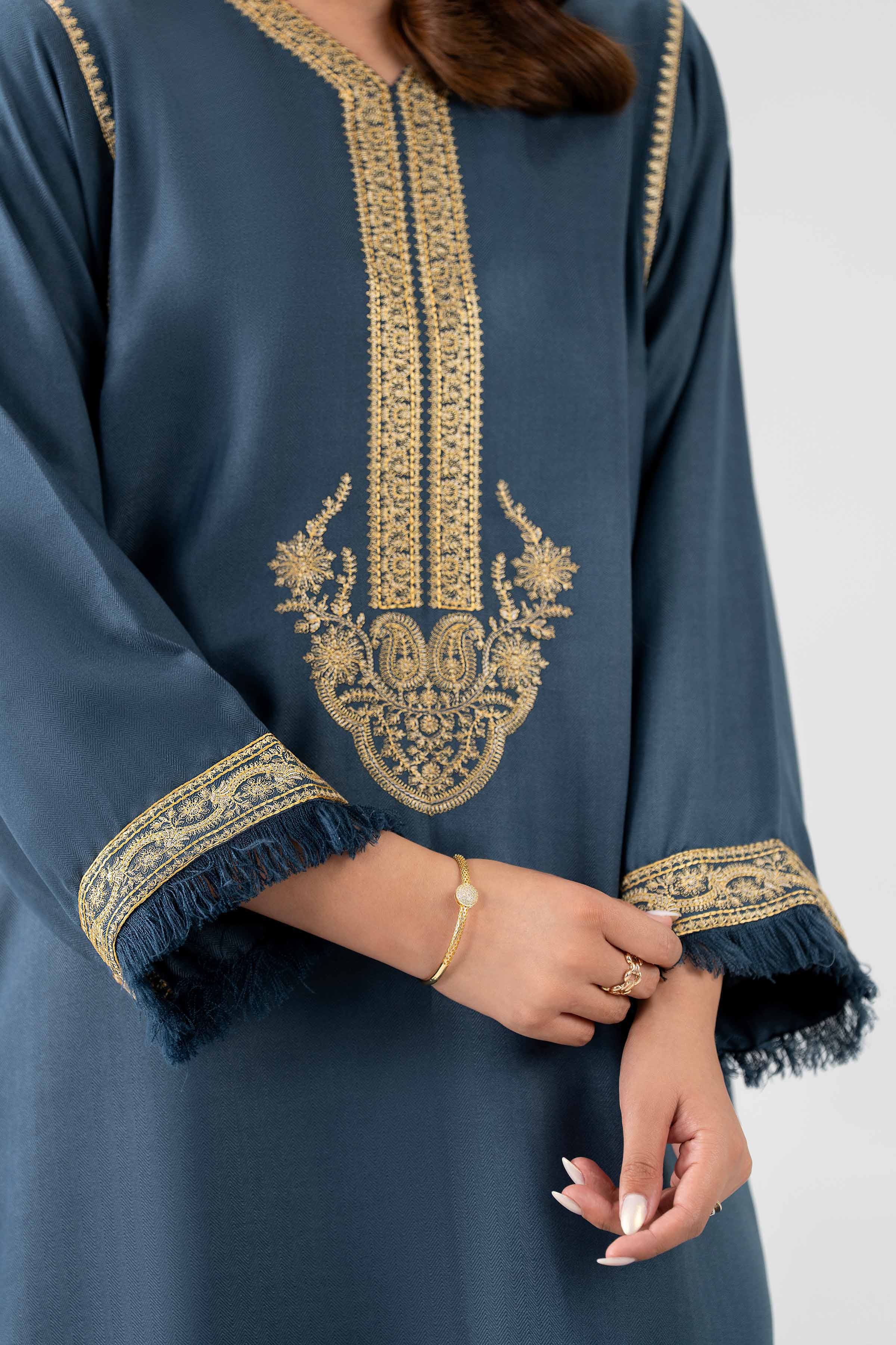 2 Piece - Embroidered Suit - PS26-160