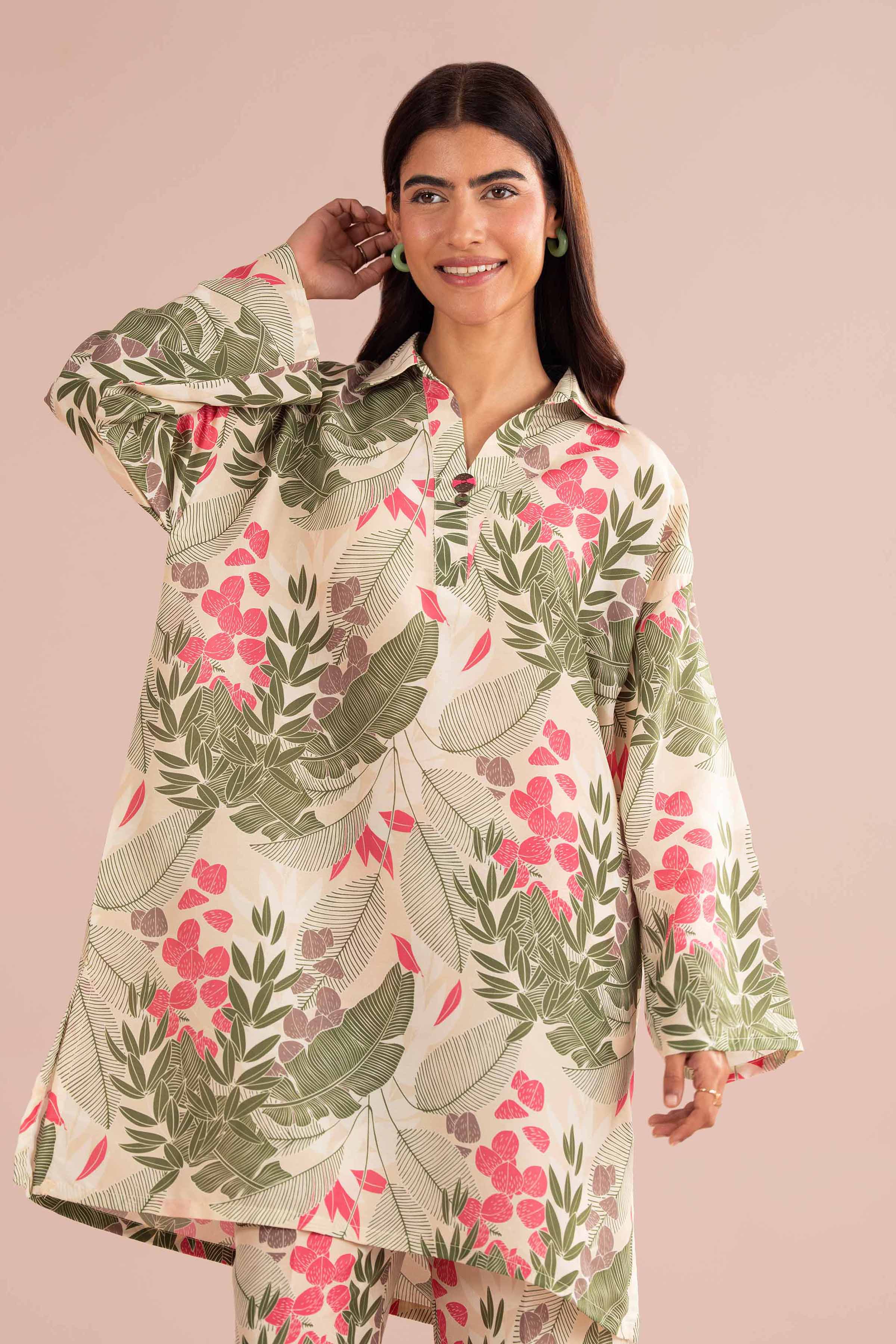 2 Piece - Printed Suit - PS26-68 Off White Lawn 2PC Printed READY TO WEAR