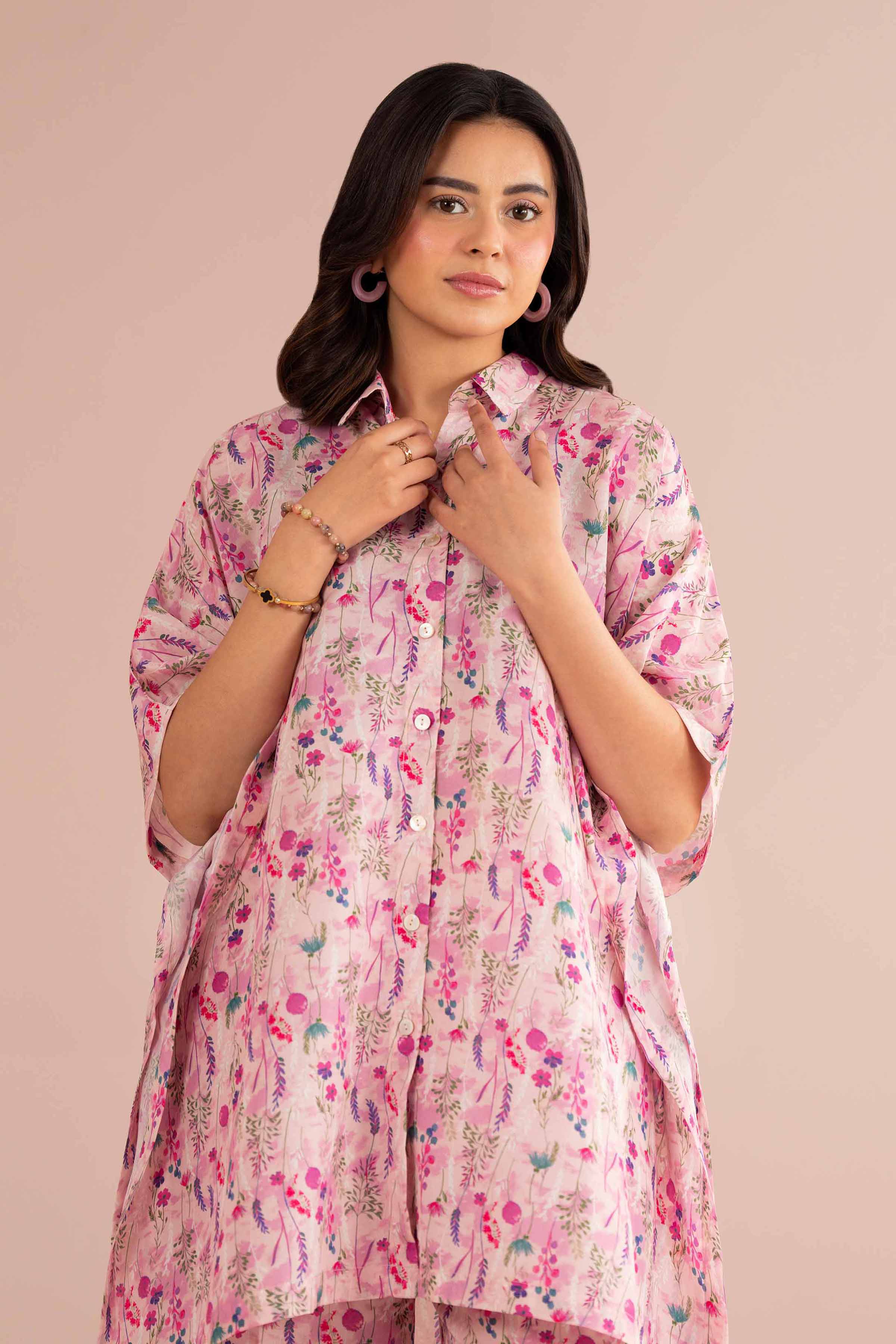 2 Piece - Printed Suit - PS26-76 Pink Lawn 2PC Printed READY TO WEAR