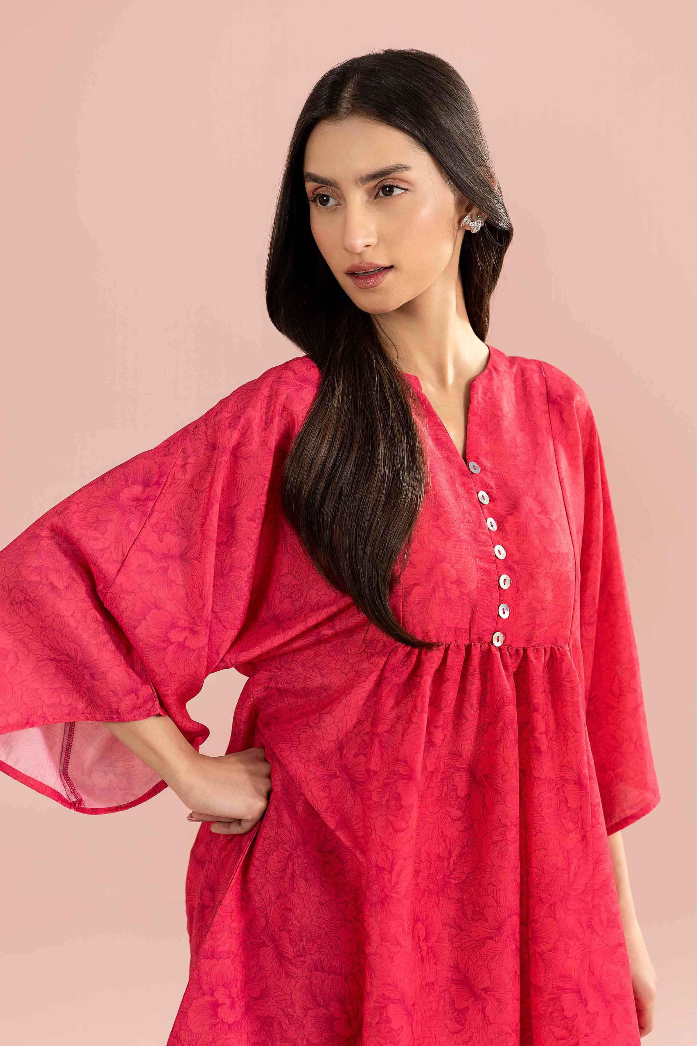 2 Piece - Printed Suit - PS26-92 Pink Lawn 2PC Printed READY TO WEAR