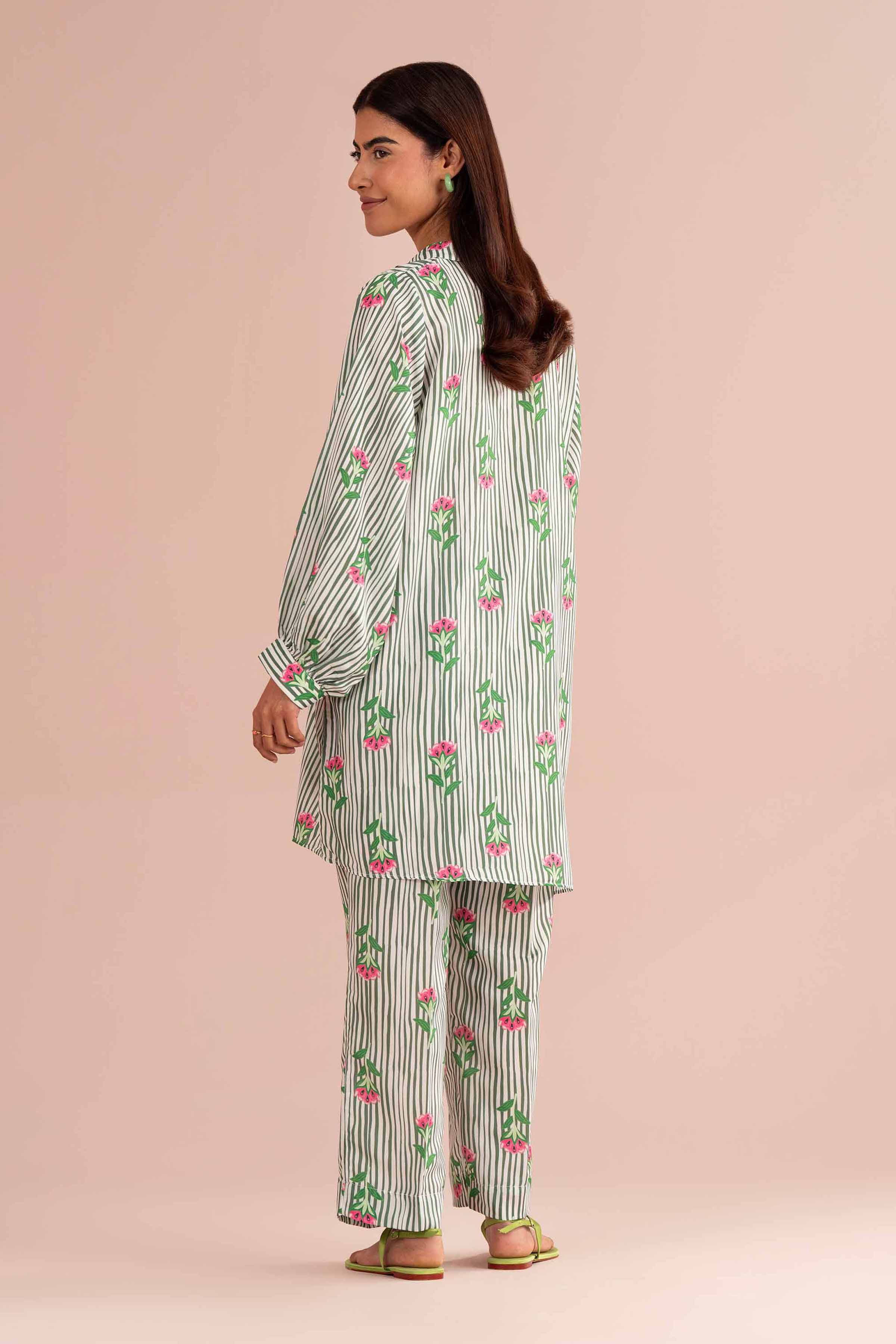 2 Piece - Printed Suit - PS26-96 Beige Lawn 2PC Printed READY TO WEAR