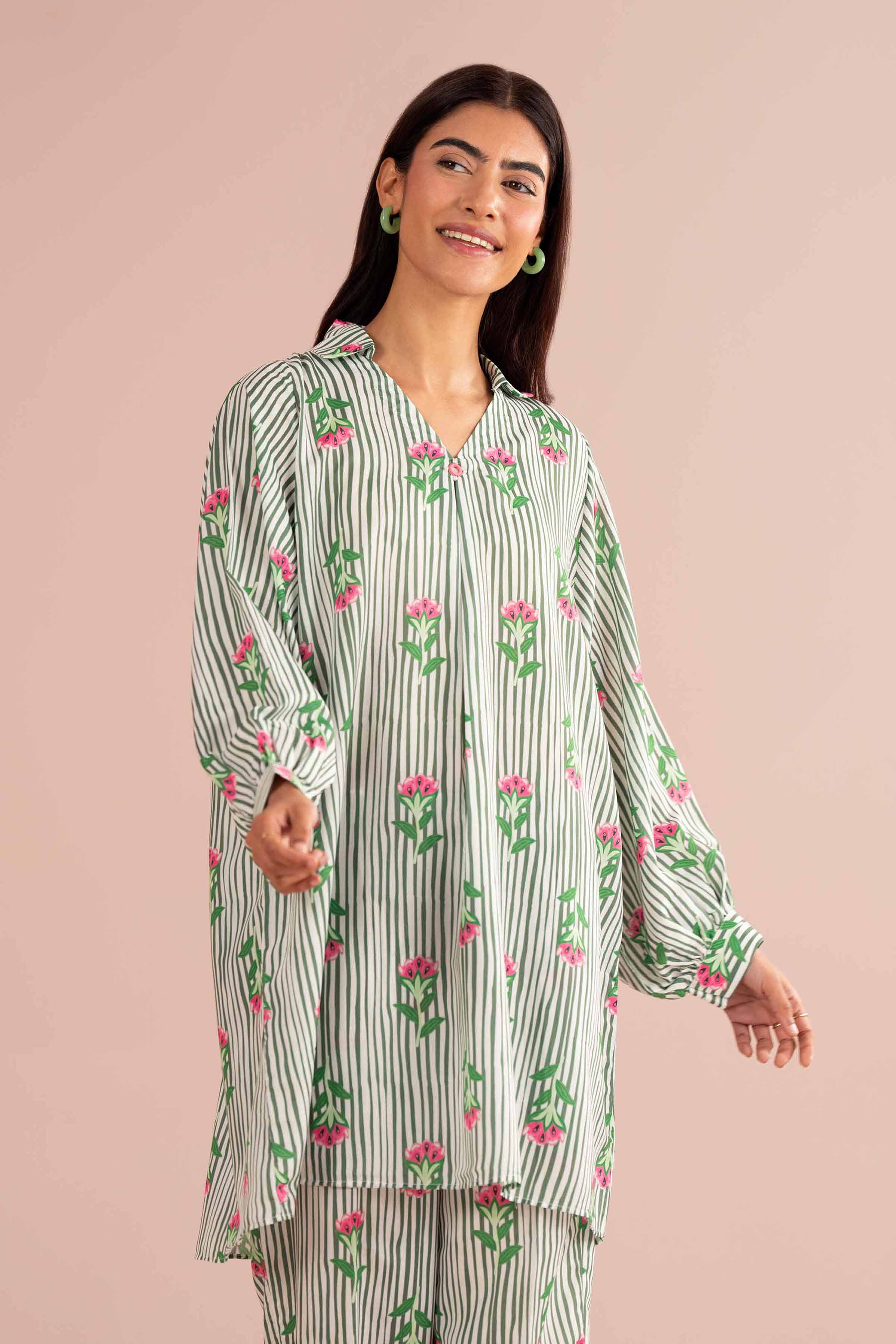 2 Piece - Printed Suit - PS26-96 Beige Lawn 2PC Printed READY TO WEAR