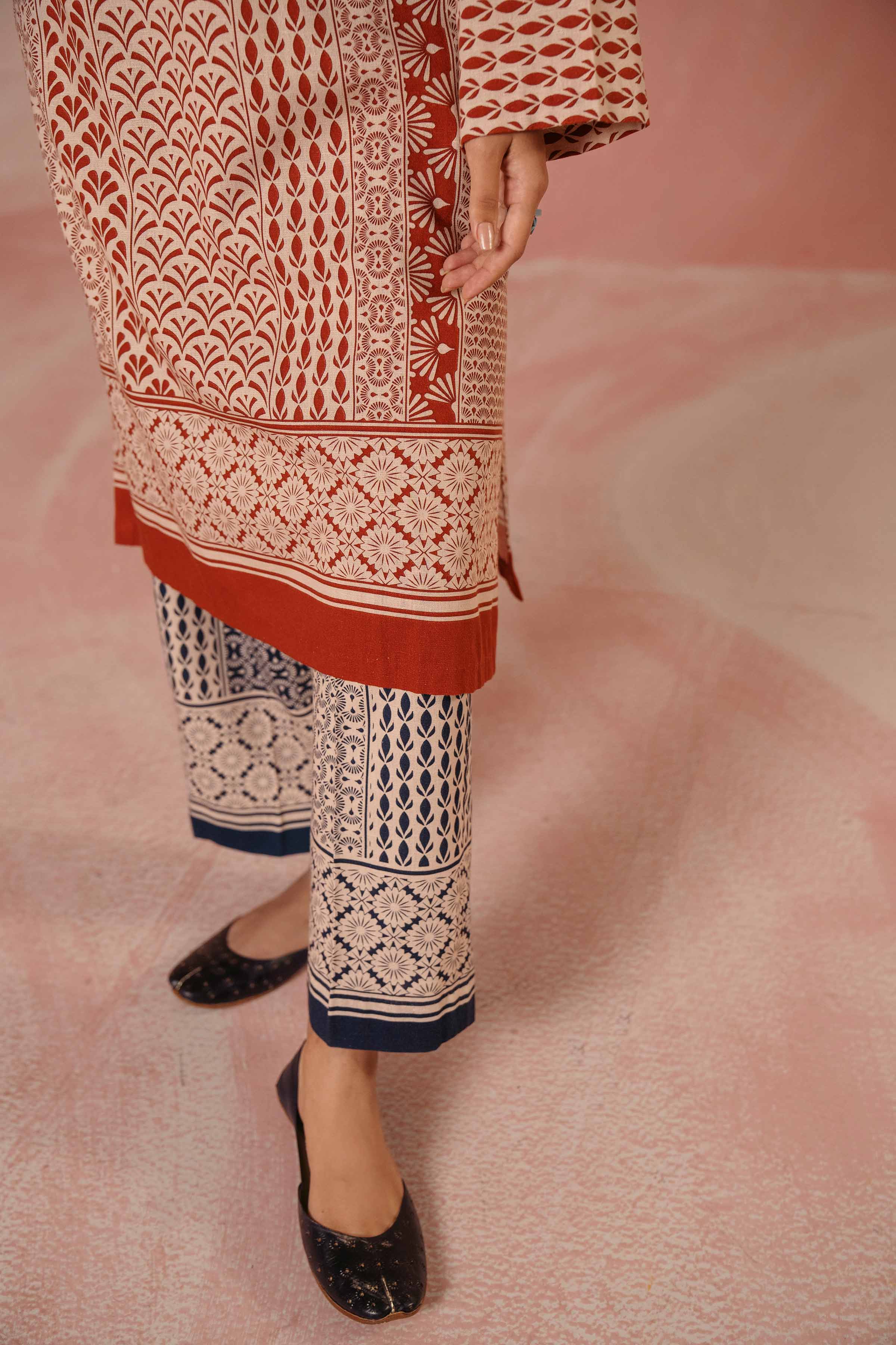 2 Piece - Printed Suit - PW23-214