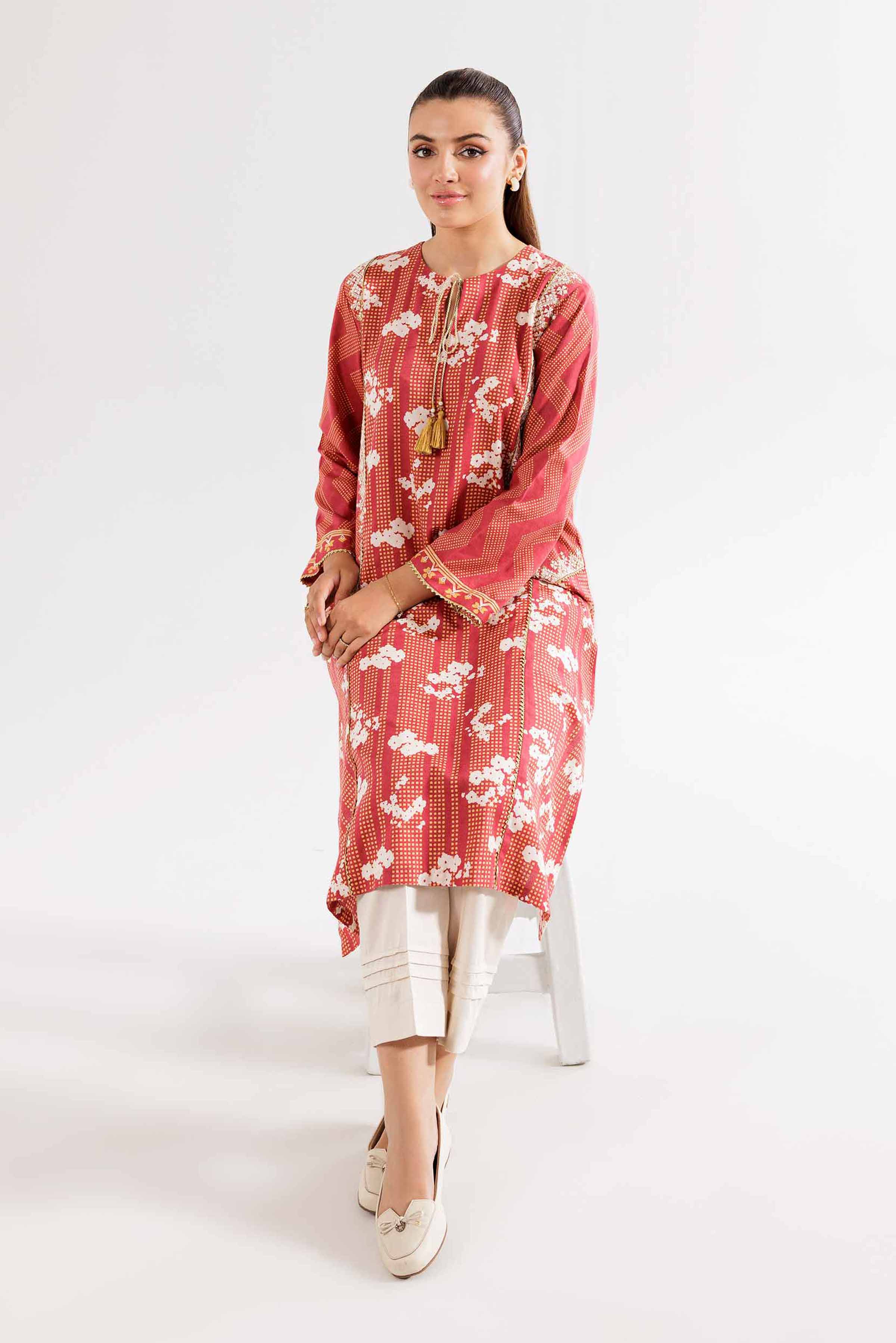Printed Embroidered Shirt - PW24-144