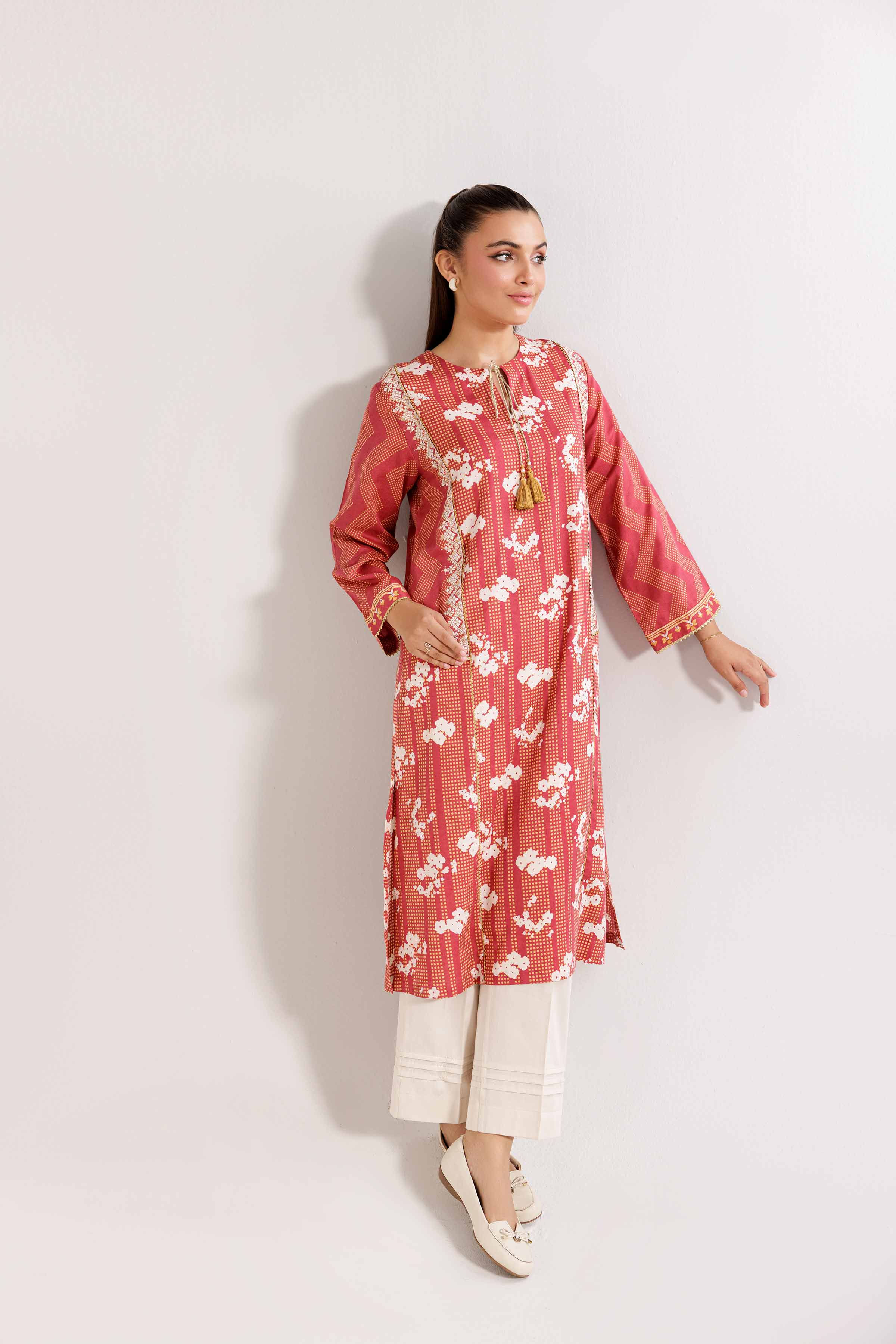 Printed Embroidered Shirt - PW24-144