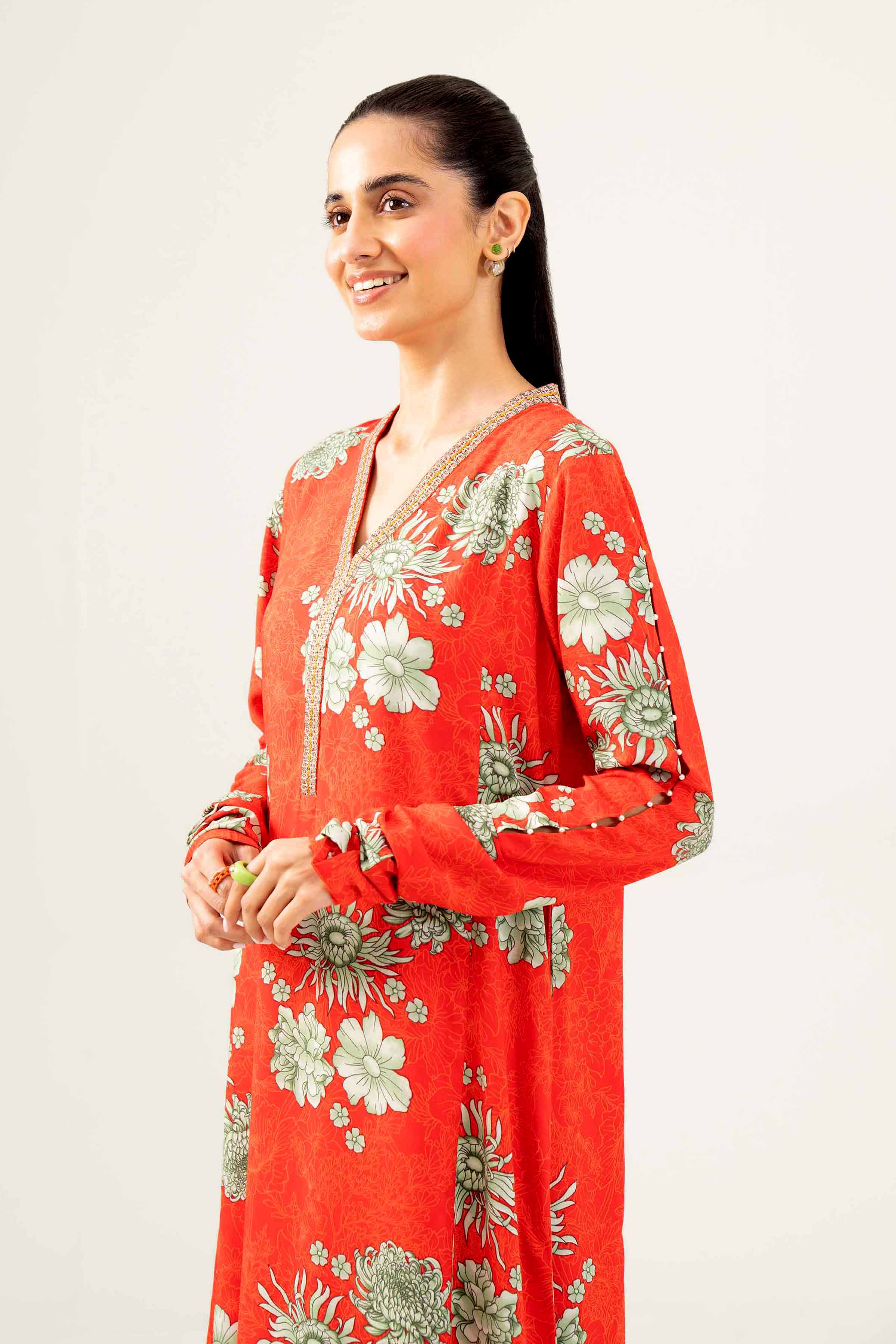 Printed Embroidered Shirt - PW24-234