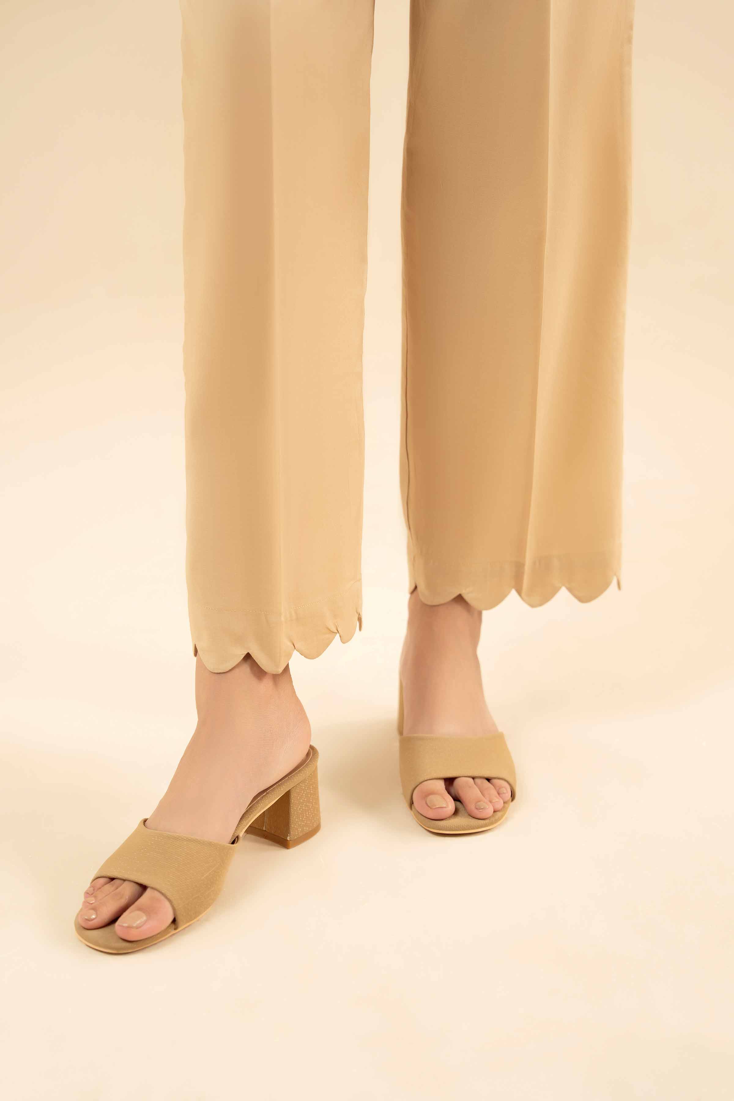 NISHATUAE - Yellow Solids Cambric Ready to wear Trousers