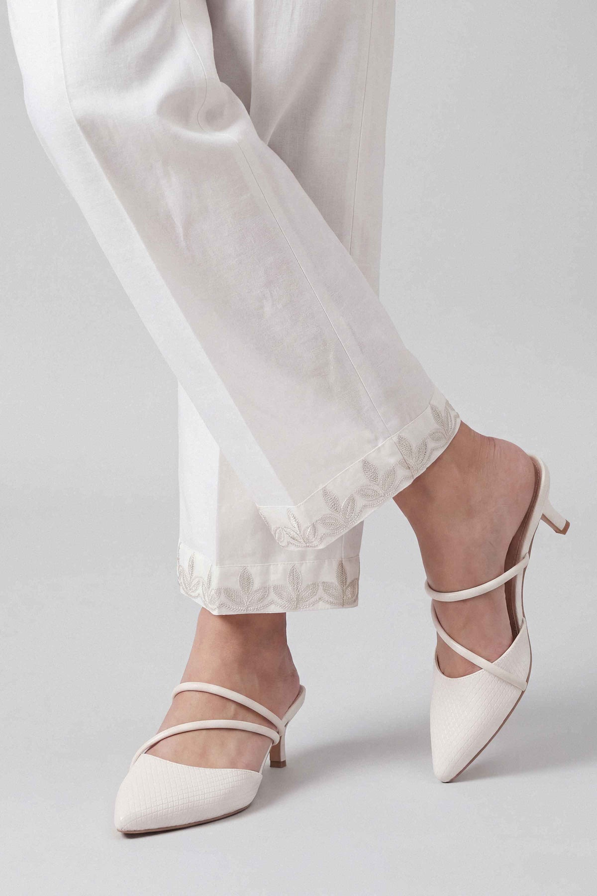 Embroidered Trousers - PW25-139