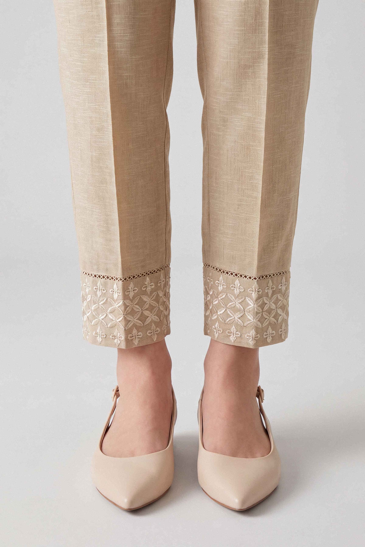 Embroidered Trousers - PW25-147