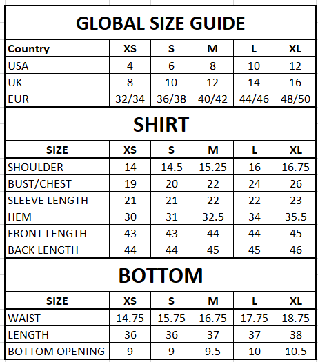 Size Guide