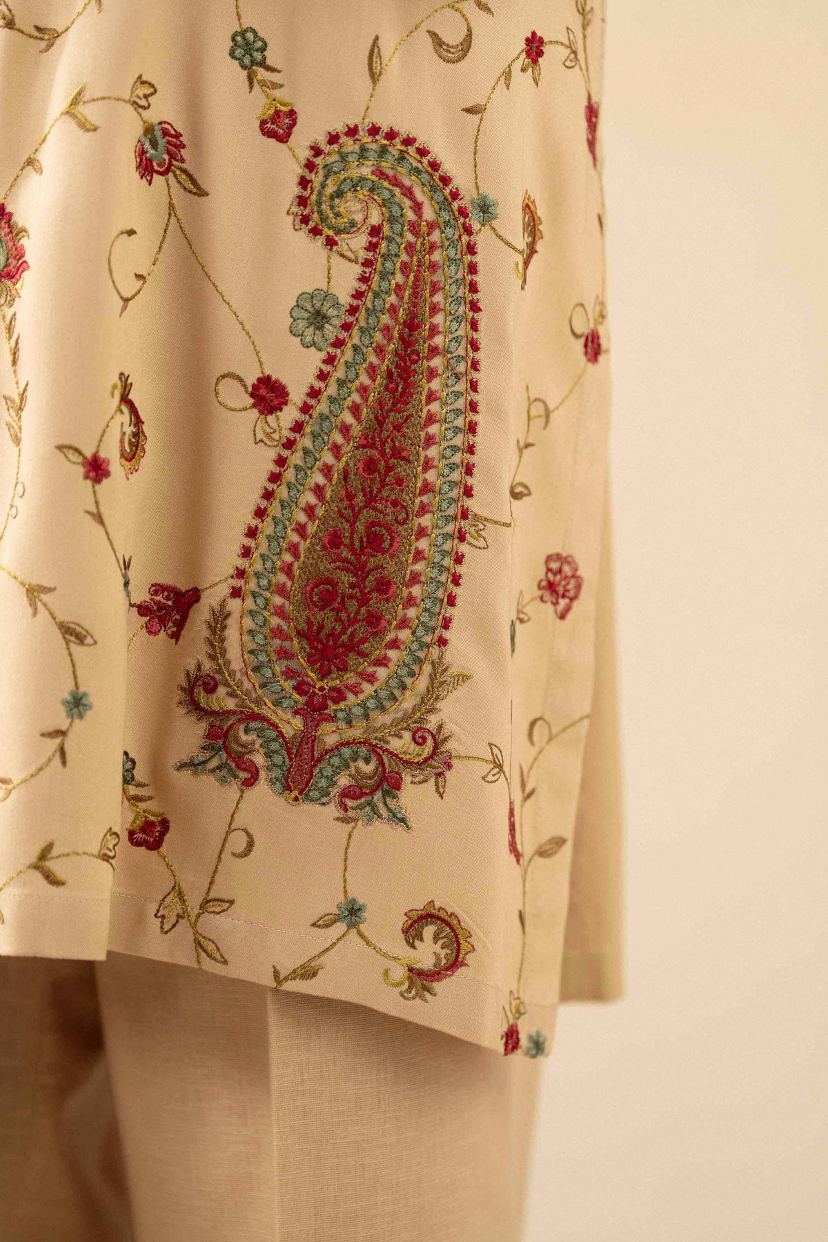 3 Piece - Embroidered Suit - PW25-186