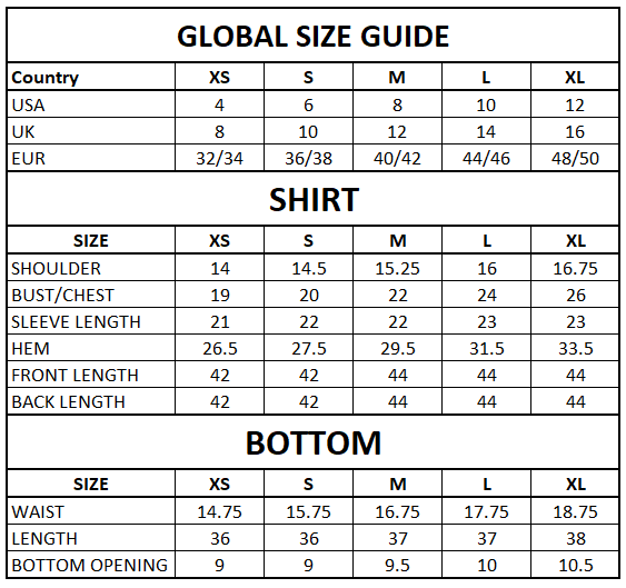 Size Guide