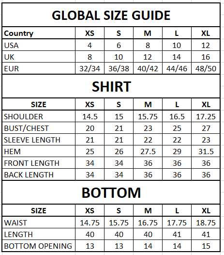 Size Guide