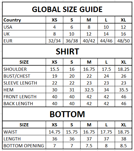 Size Guide