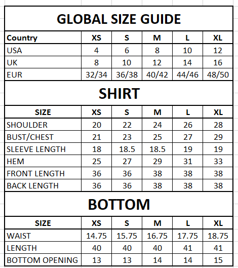 Size Guide