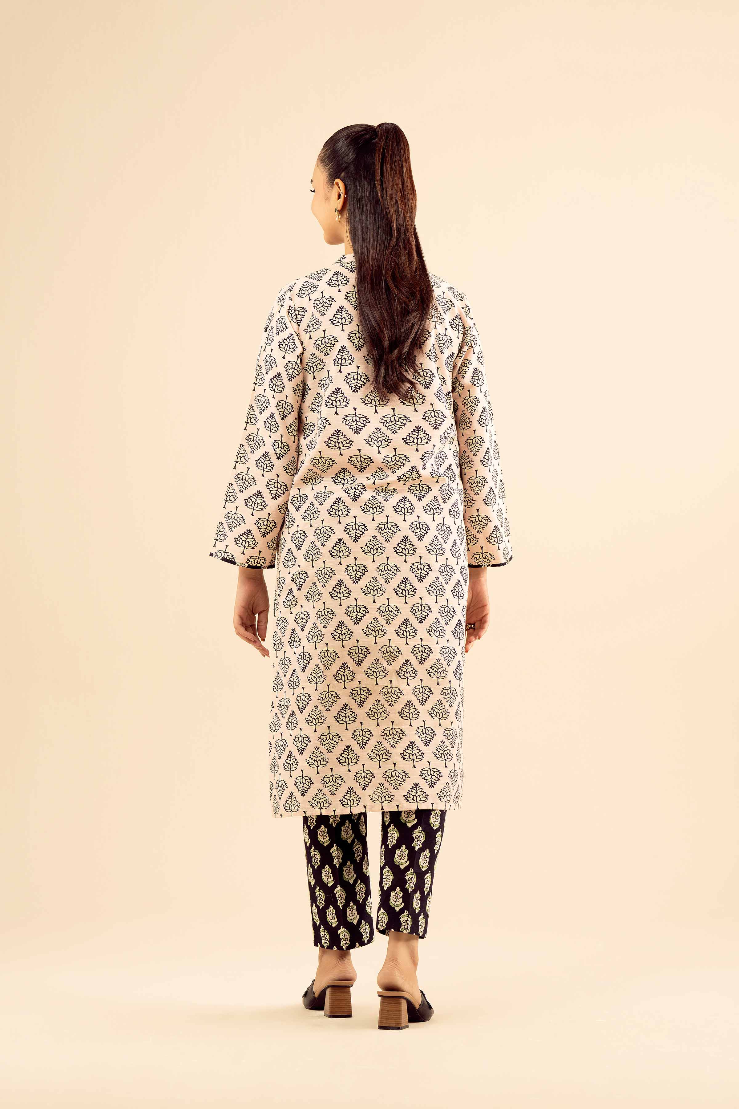 NISHATUAE - Multi Embroidered Khaddar 2-piece Ready to wear Dress