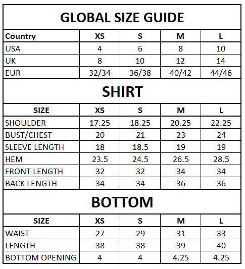 Size Guide