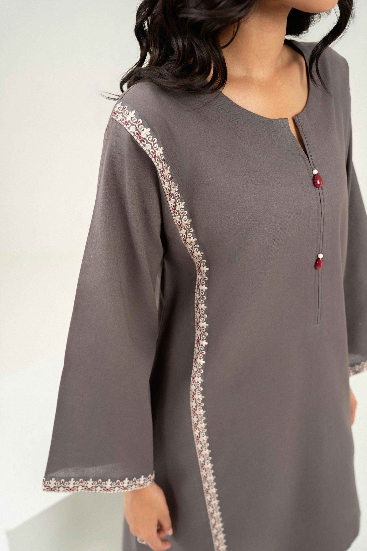 2 Piece - Embroidered Suit - PW25-242